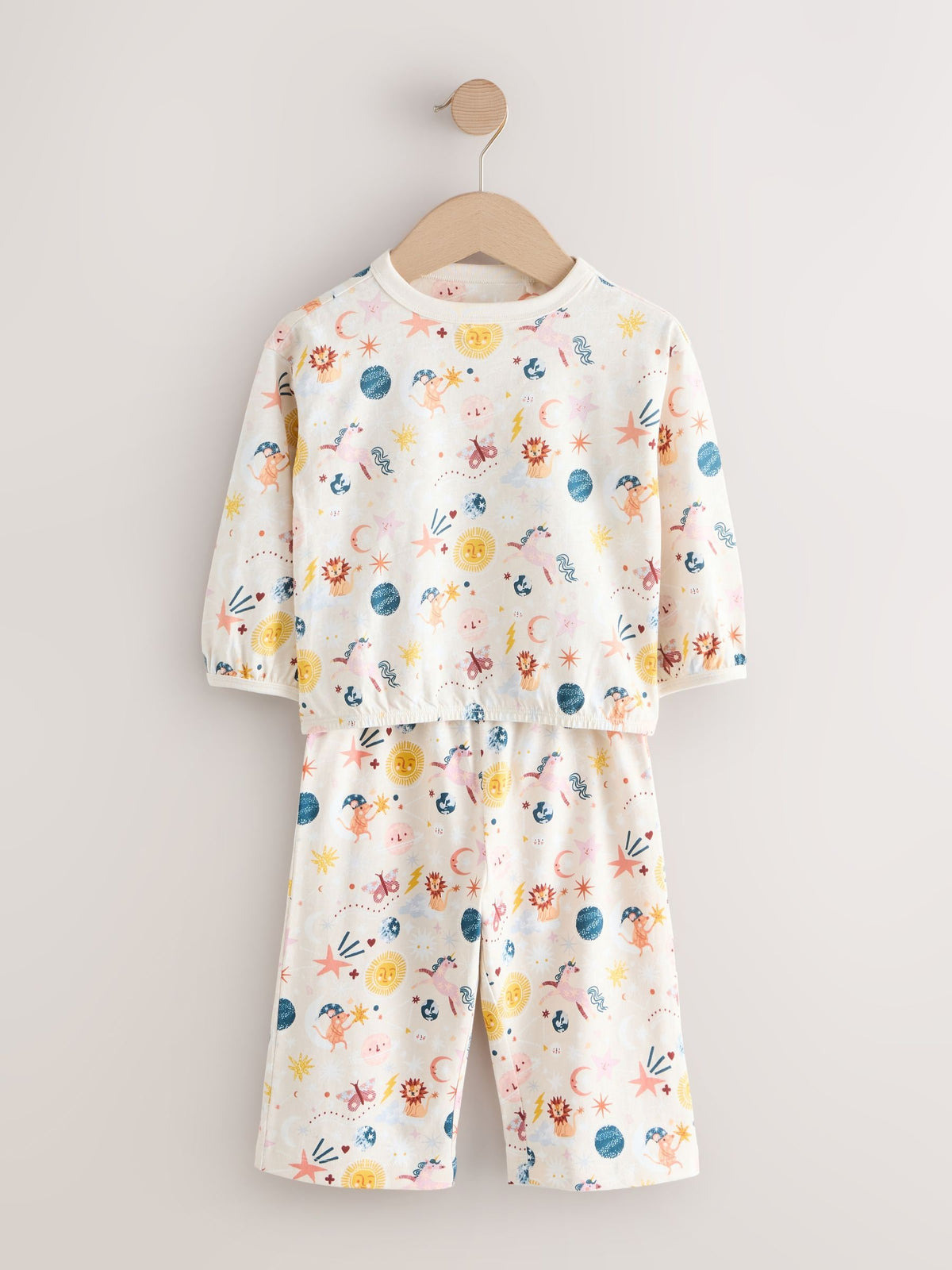 Multicoloured Wide Leg Pyjamas 3 Pack (9mths-10yrs)