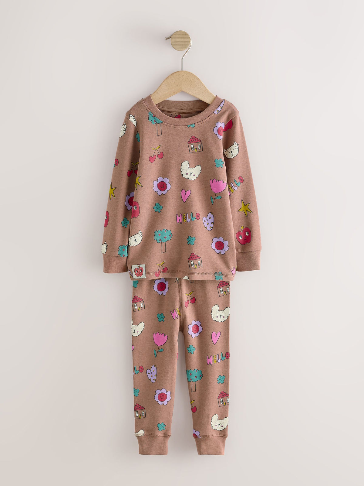 Green/Pink Snuggle Pyjamas 3 Pack (9mths-12yrs)