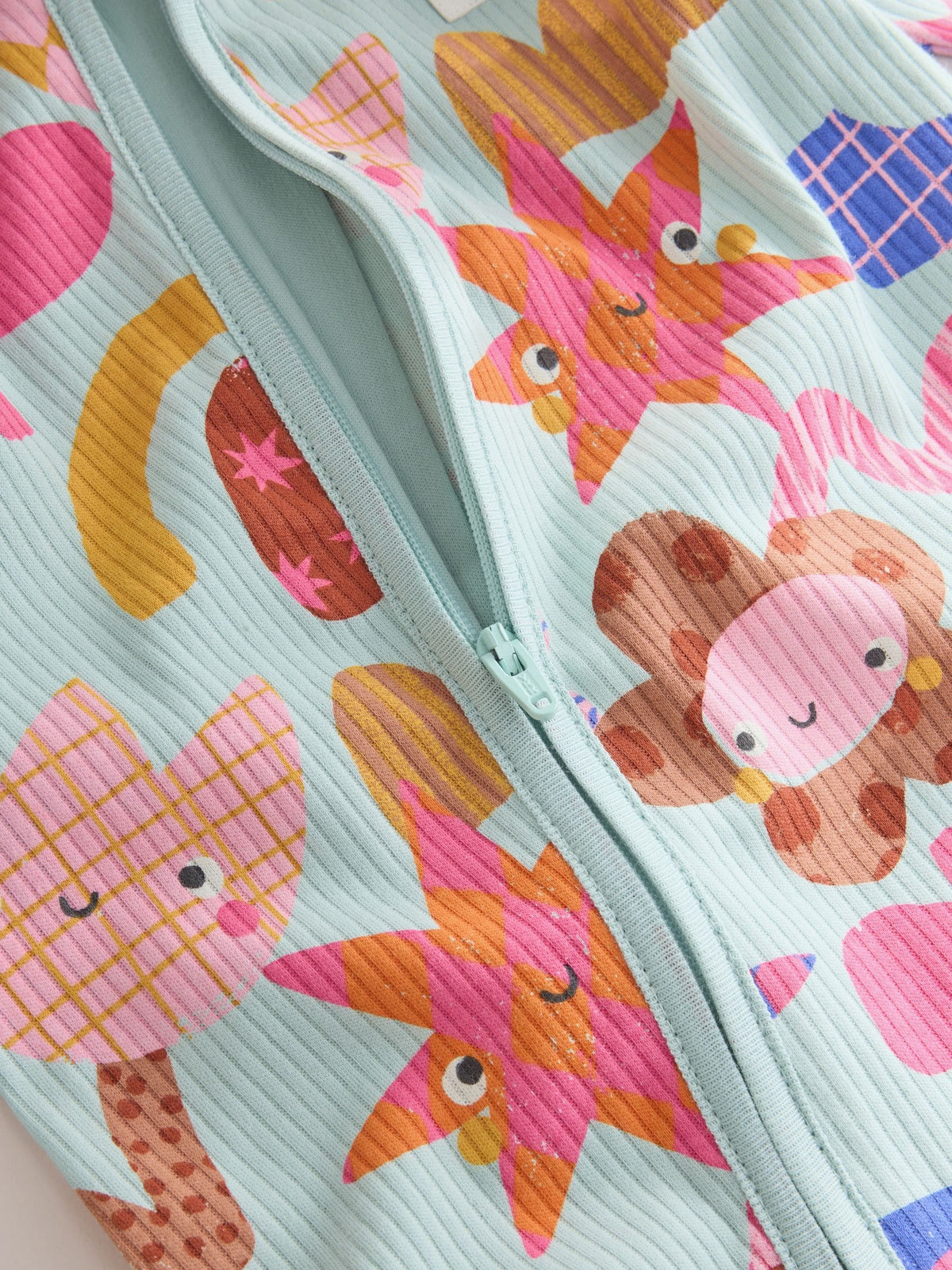 Bright Star Two Way Zip Baby Sleepsuits 3 Pack (0mths-3yrs)