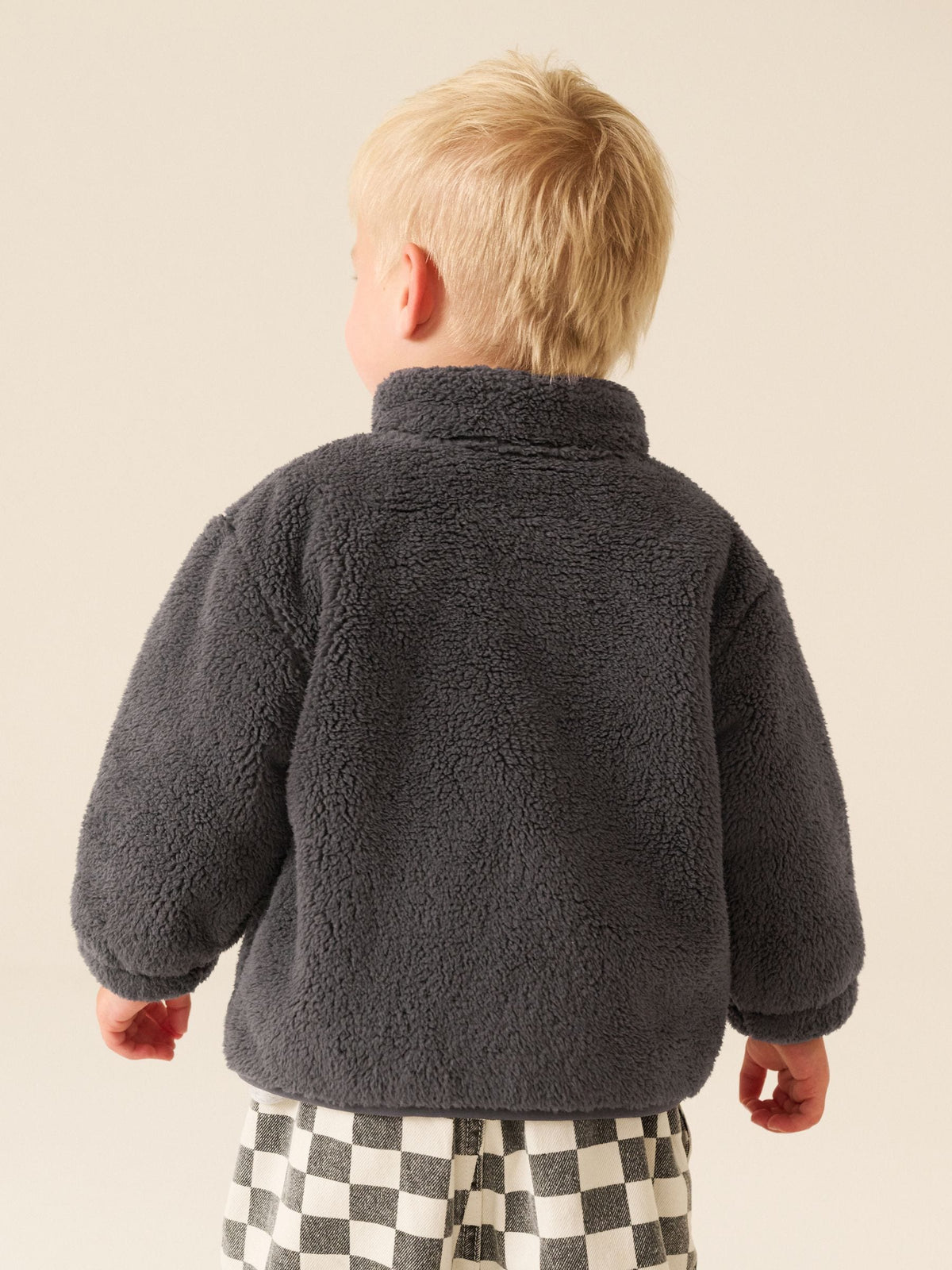 Charcoal Grey Zip Up Fleece (3mths-7yrs)