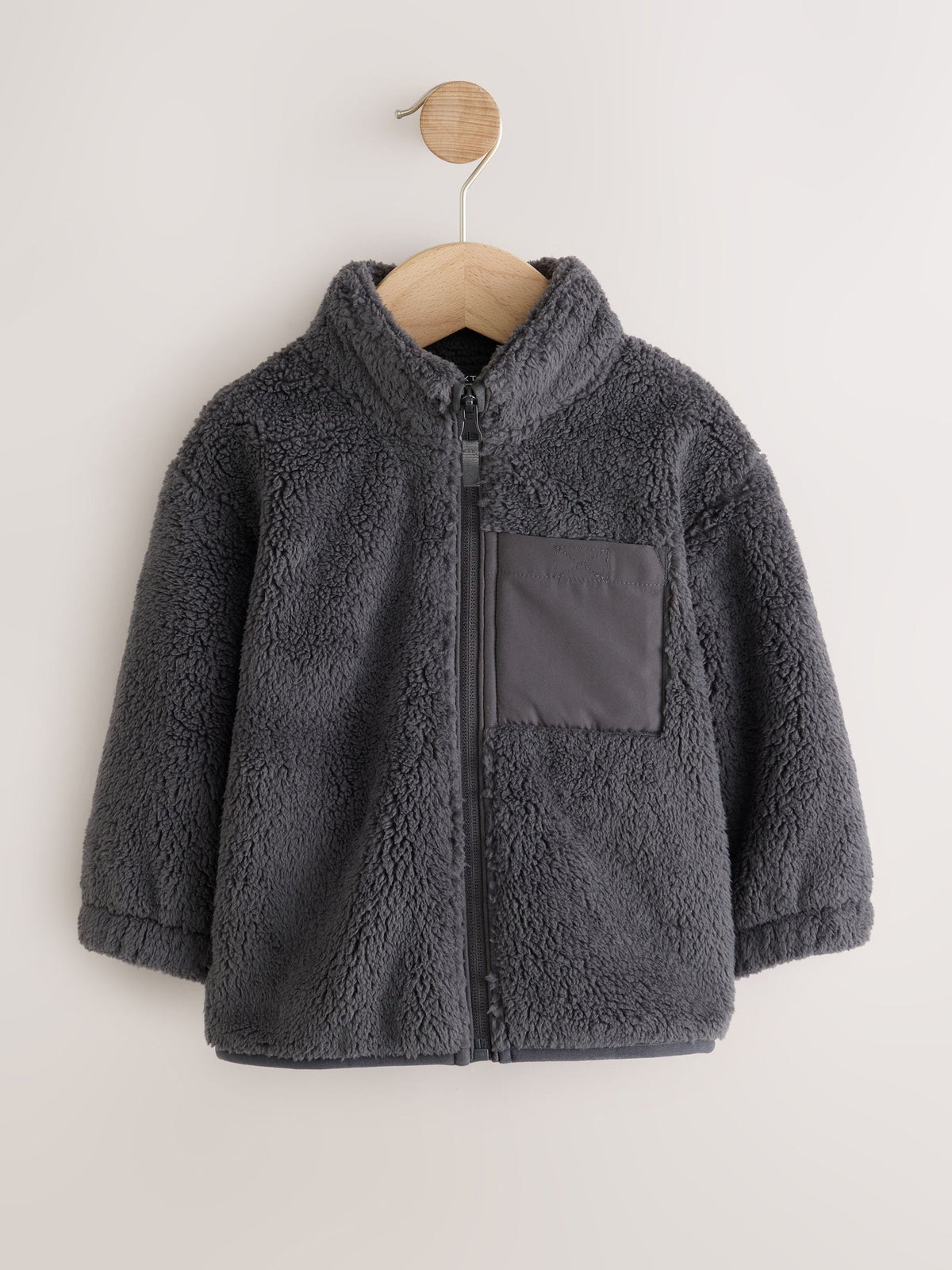 Charcoal Grey Zip Up Fleece (3mths-7yrs)
