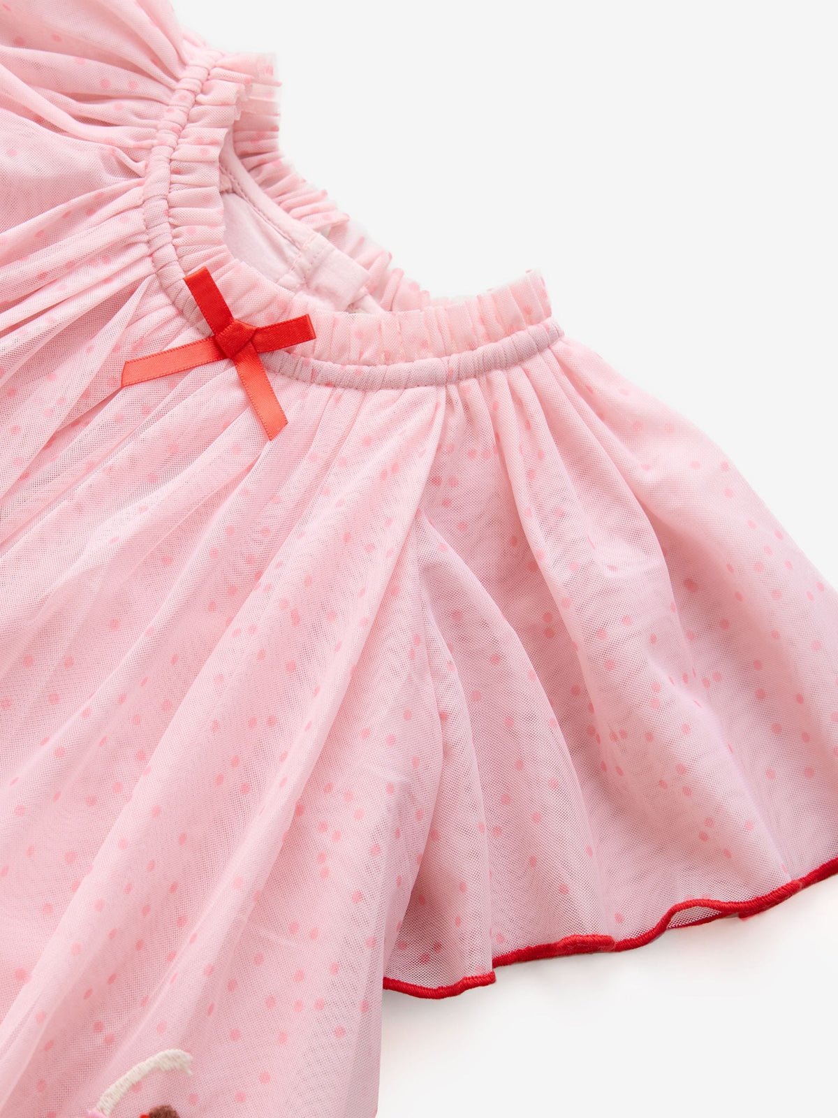 Pale Pink Cath Kidston Short Sleeve Mesh Dress (3mths-7yrs)