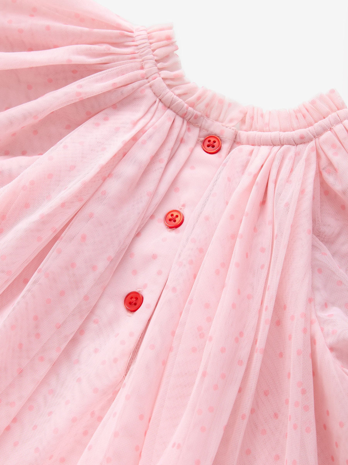 Pale Pink Cath Kidston Short Sleeve Mesh Dress (3mths-7yrs)
