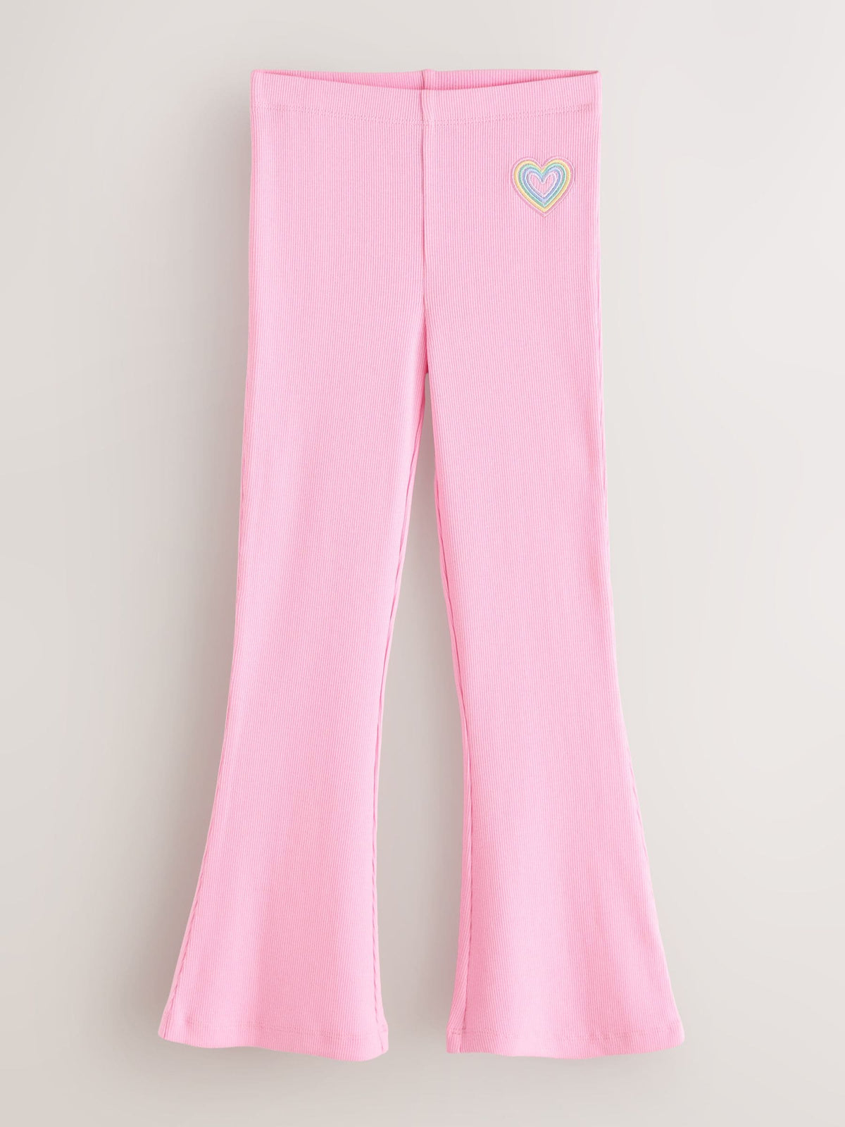 Little Bird by Jools Oliver Pastel Rainbow Ribbed Jersey Kickflare Leggings 5 Pack