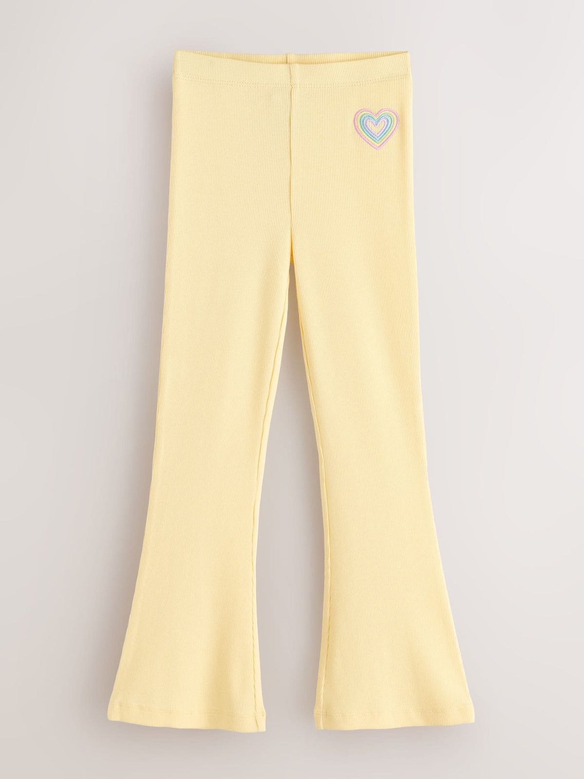 Little Bird by Jools Oliver Pastel Rainbow Ribbed Jersey Kickflare Leggings 5 Pack