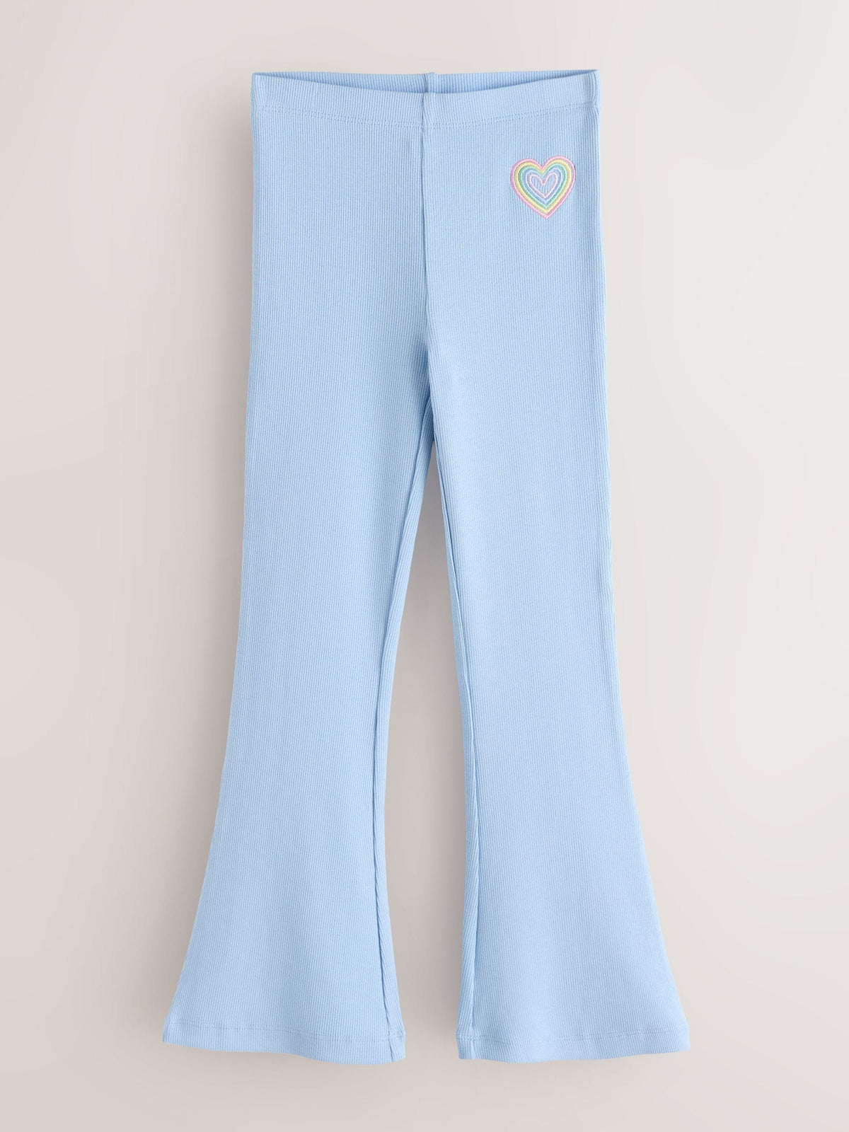 Little Bird by Jools Oliver Pastel Rainbow Ribbed Jersey Kickflare Leggings 5 Pack