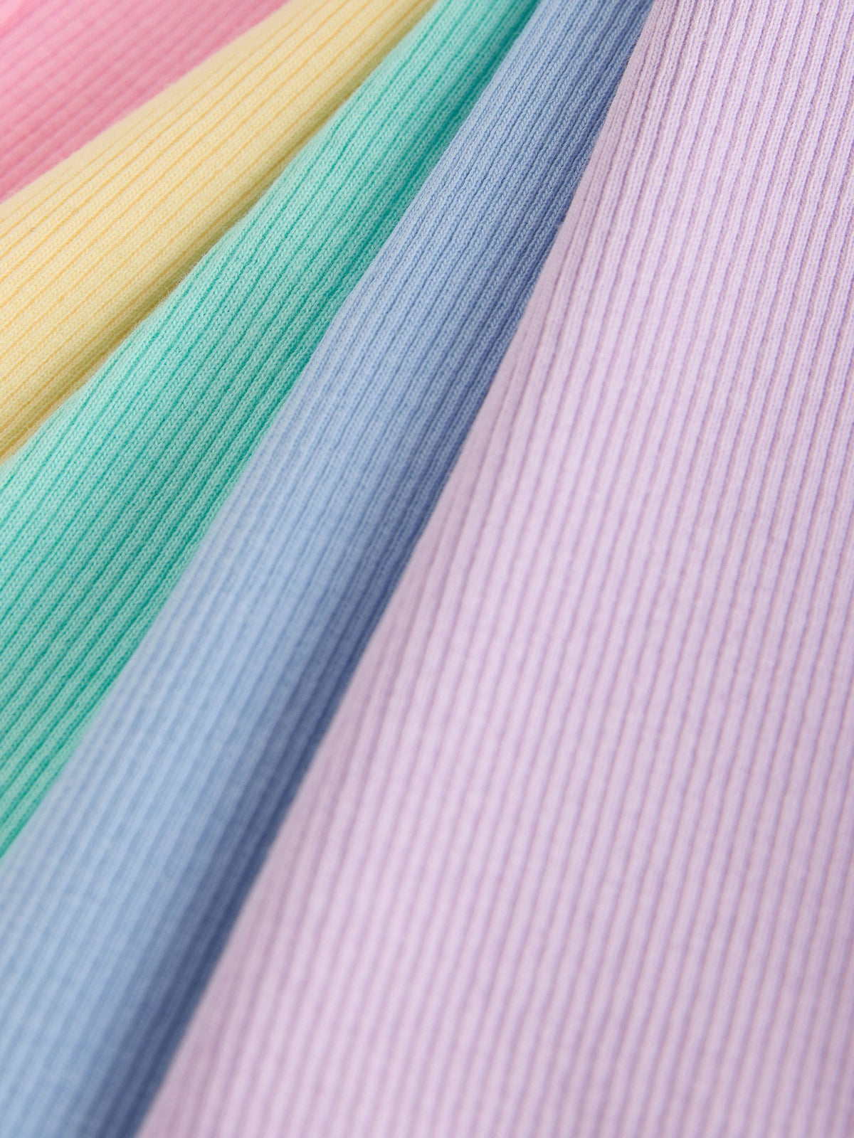 Little Bird by Jools Oliver Pastel Rainbow Ribbed Jersey Kickflare Leggings 5 Pack
