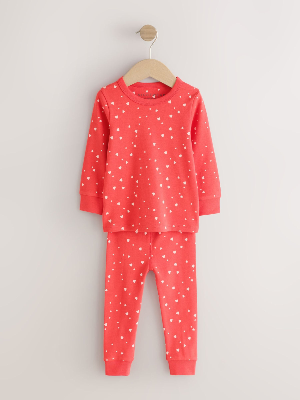 Red/Ecru Snuggle Pyjamas 3 Pack (9mths-12yrs)