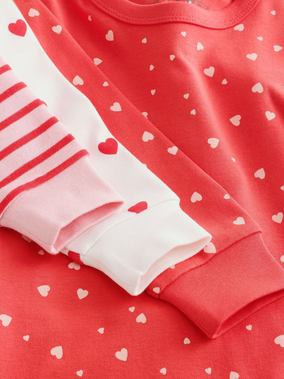 Red/Ecru Snuggle Pyjamas 3 Pack (9mths-12yrs)