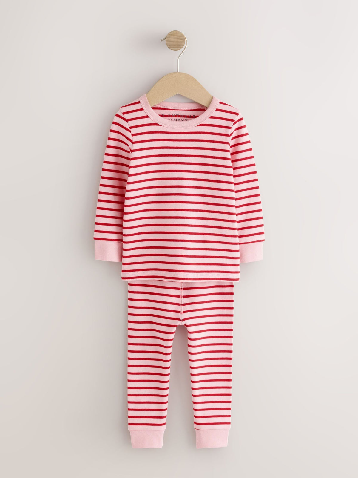 Red/Ecru Snuggle Pyjamas 3 Pack (9mths-12yrs)