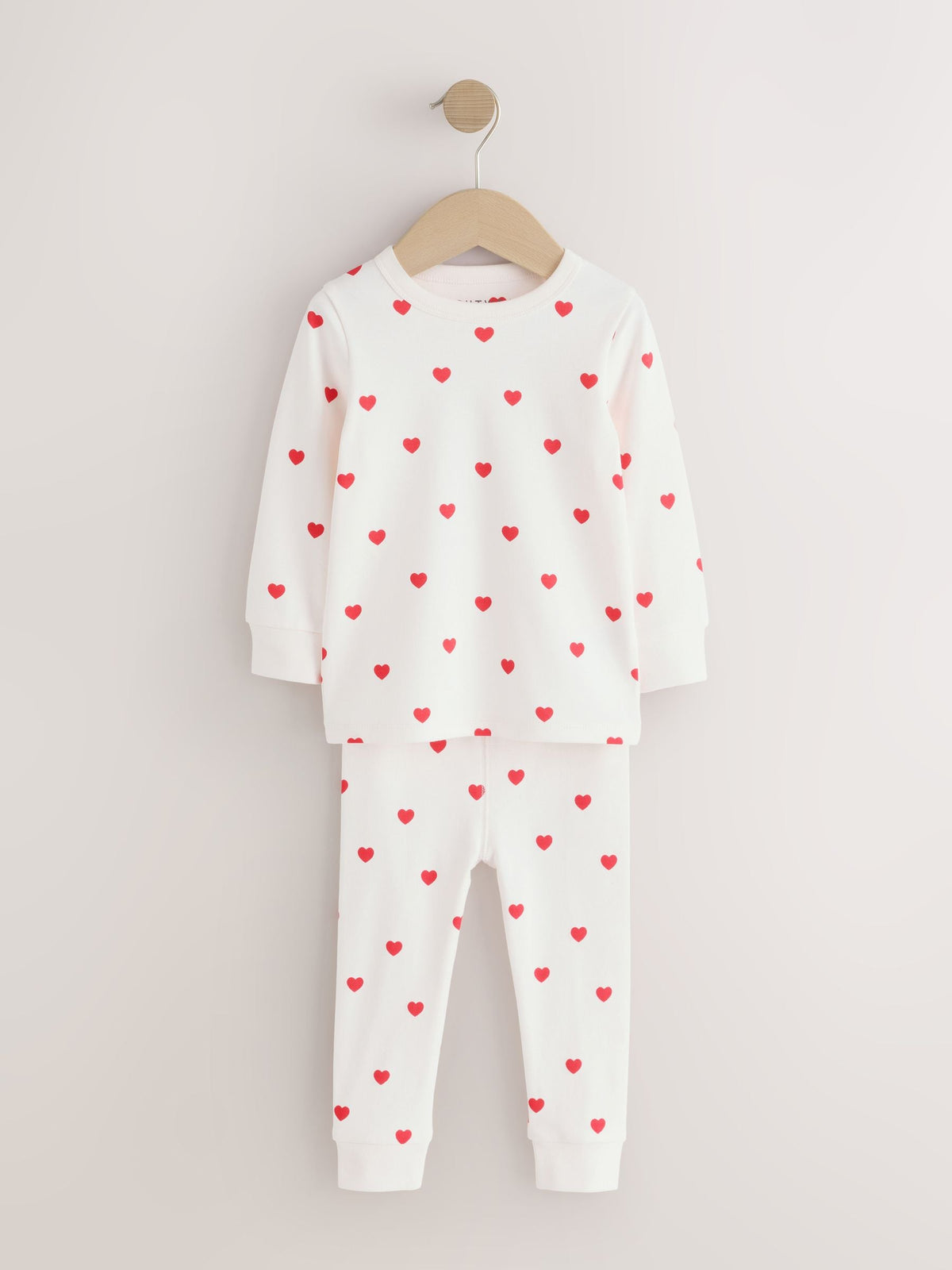 Red/Ecru Snuggle Pyjamas 3 Pack (9mths-12yrs)