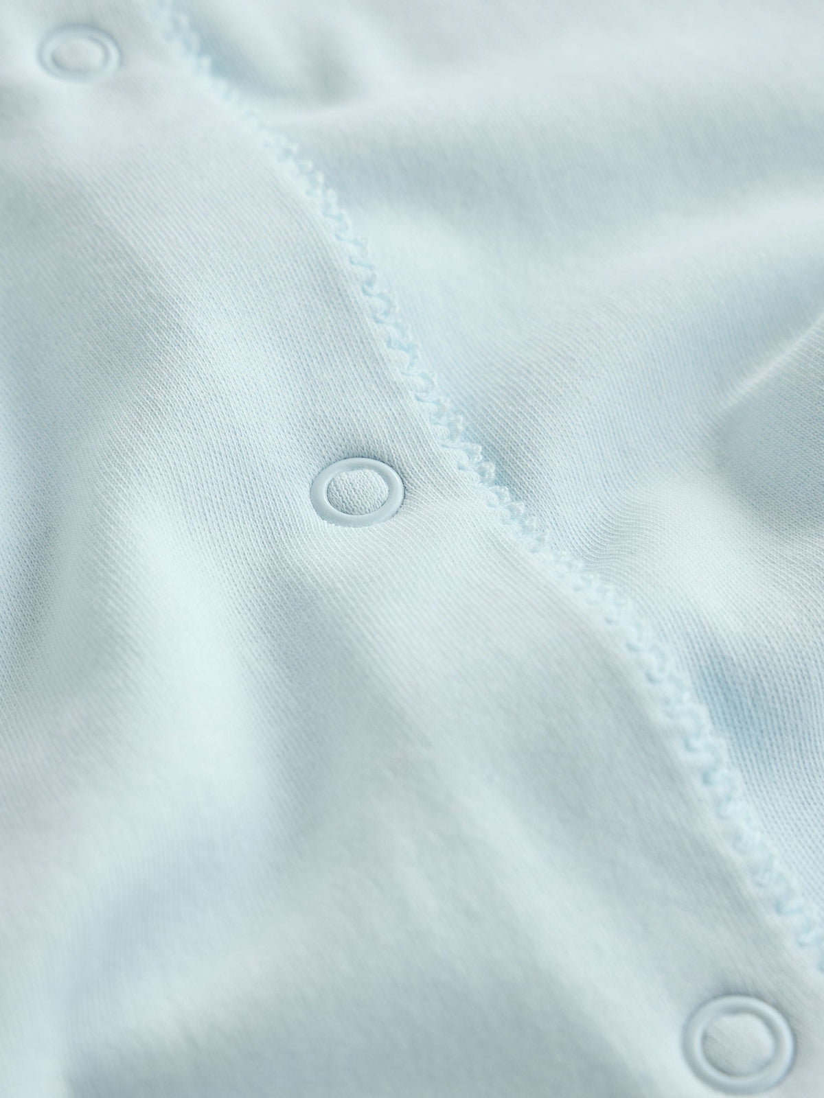 Pale Blue Collar Baby Sleepsuits 3 Pack (0-2yrs)