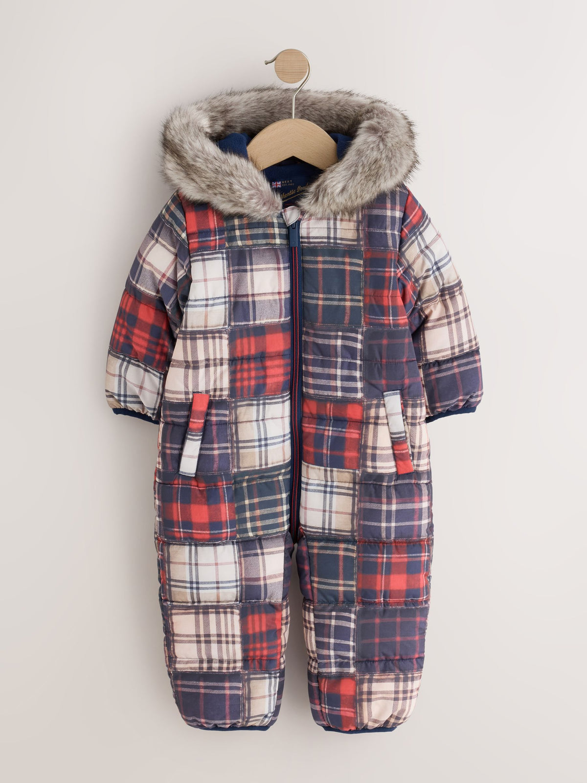 Check Padded Snowsuit (3mths-7yrs)