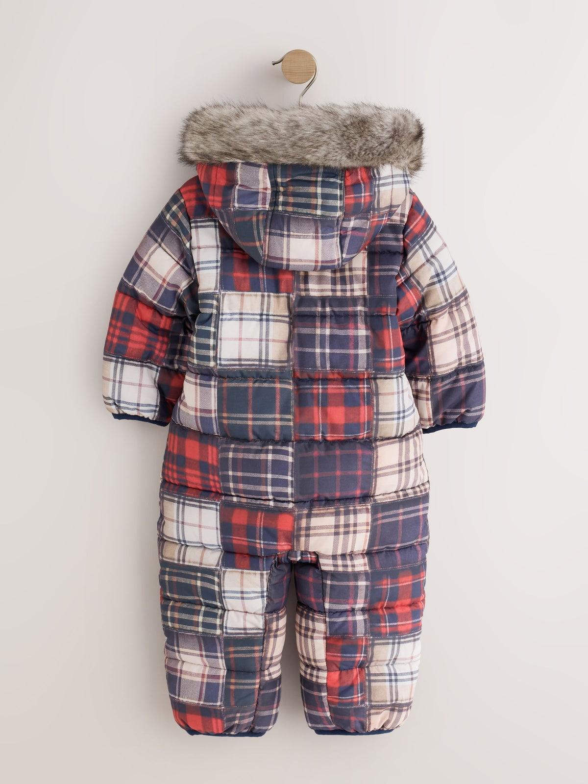 Check Padded Snowsuit (3mths-7yrs)