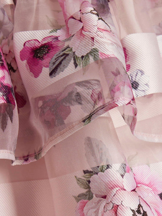 River Island Purple Floral Occasion Dress