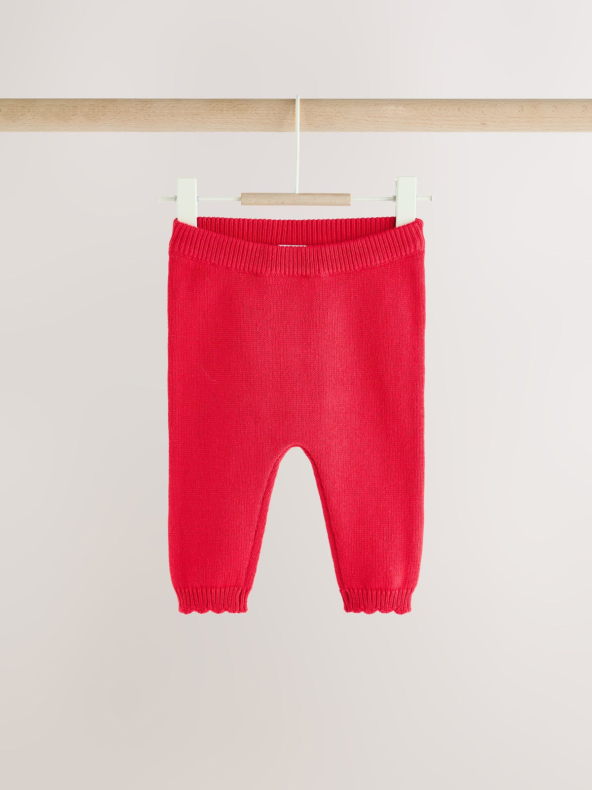 Red Frill Knitted Bow Baby Cardigan & Leggings Set 2 Piece (0mths-2yrs)