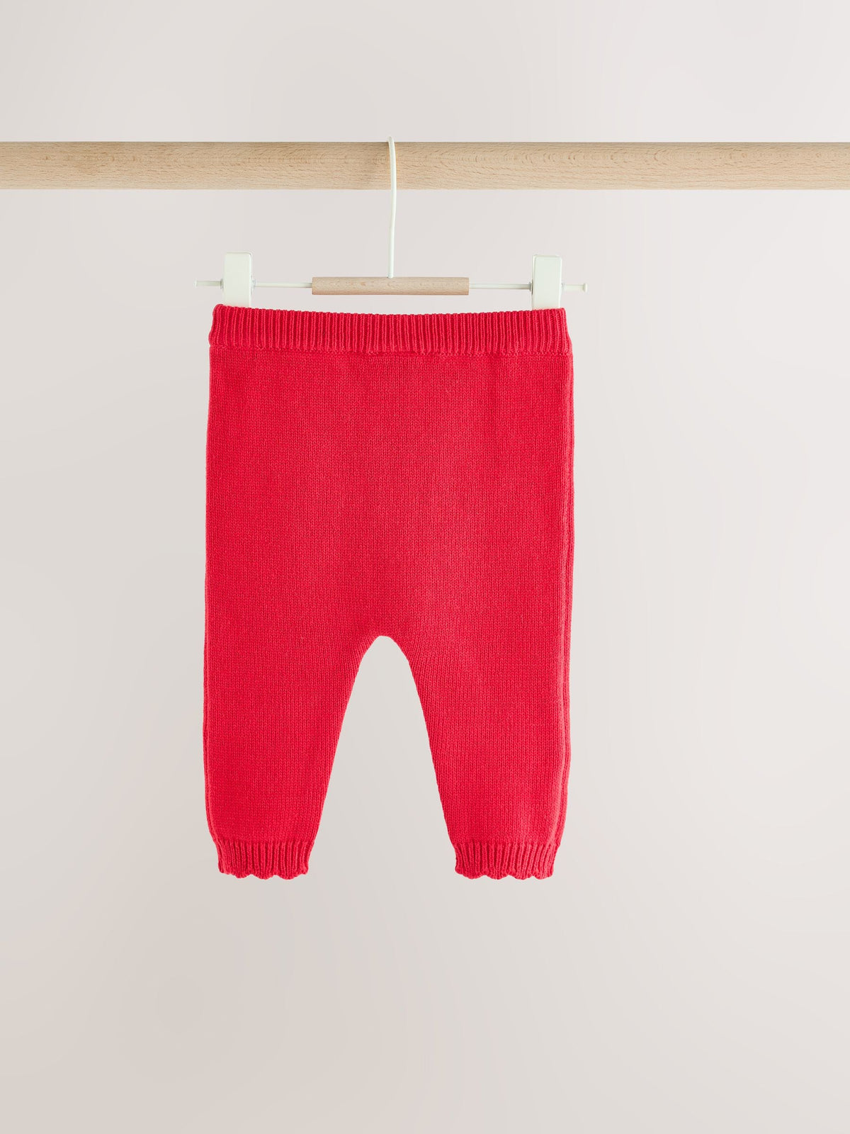 Red Frill Knitted Bow Baby Cardigan & Leggings Set 2 Piece (0mths-2yrs)