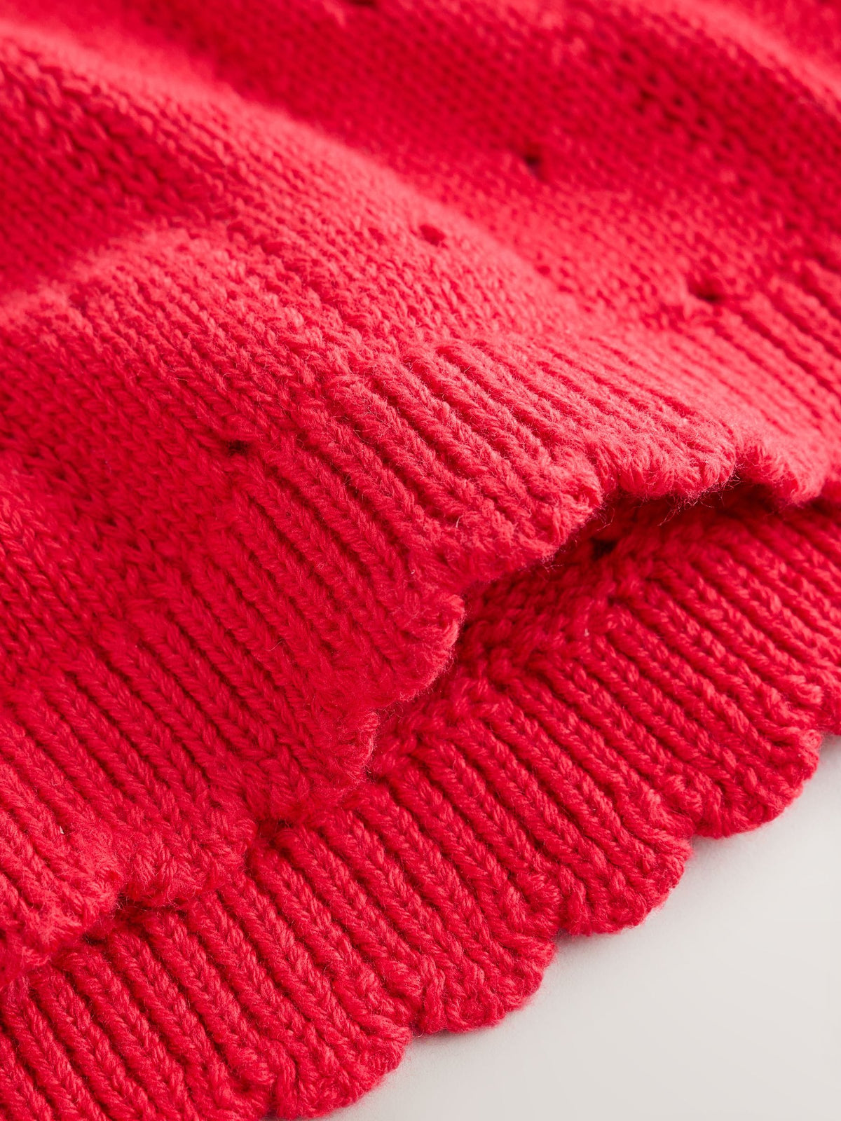 Red Frill Knitted Bow Baby Cardigan & Leggings Set 2 Piece (0mths-2yrs)