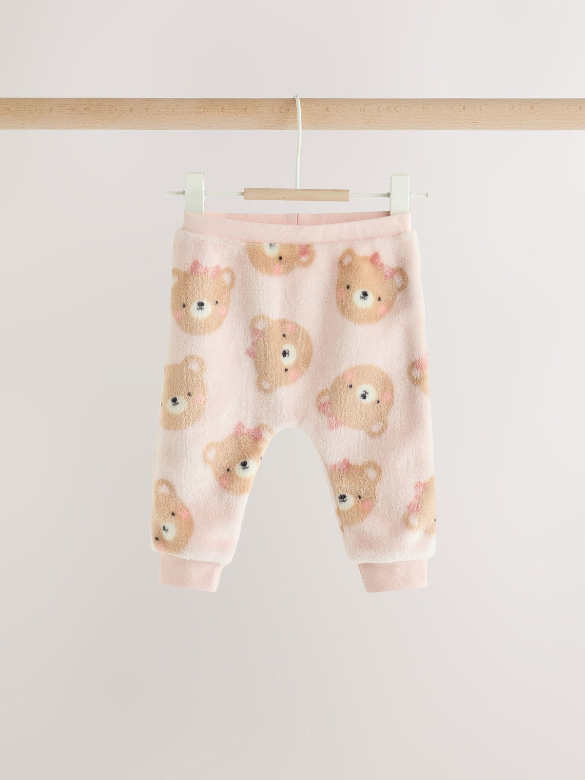 Pink Bear Baby Fleece Sweater and Leggings Set 2 Piece (0mths-2yrs)