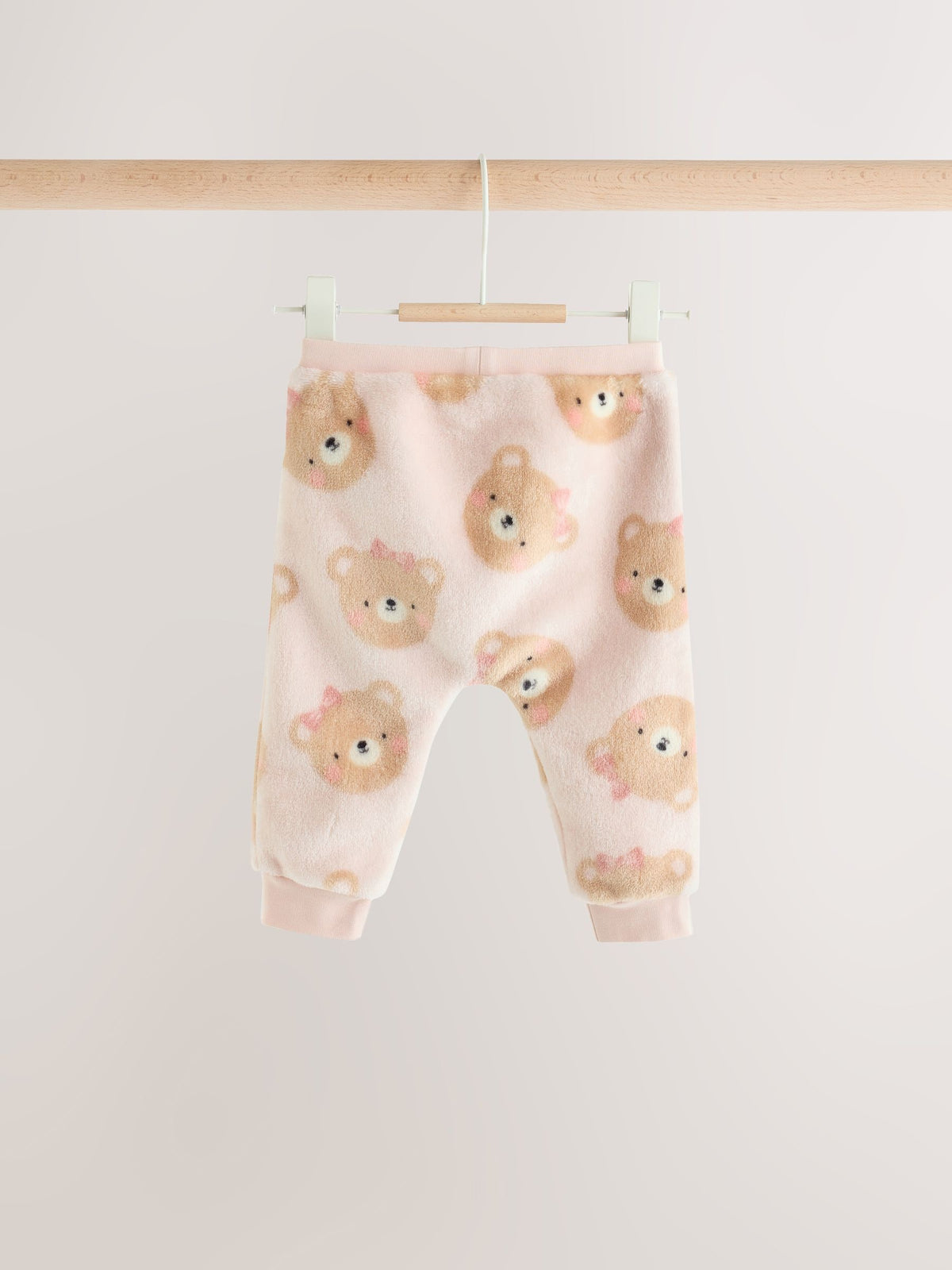 Pink Bear Baby Fleece Sweater and Leggings Set 2 Piece (0mths-2yrs)