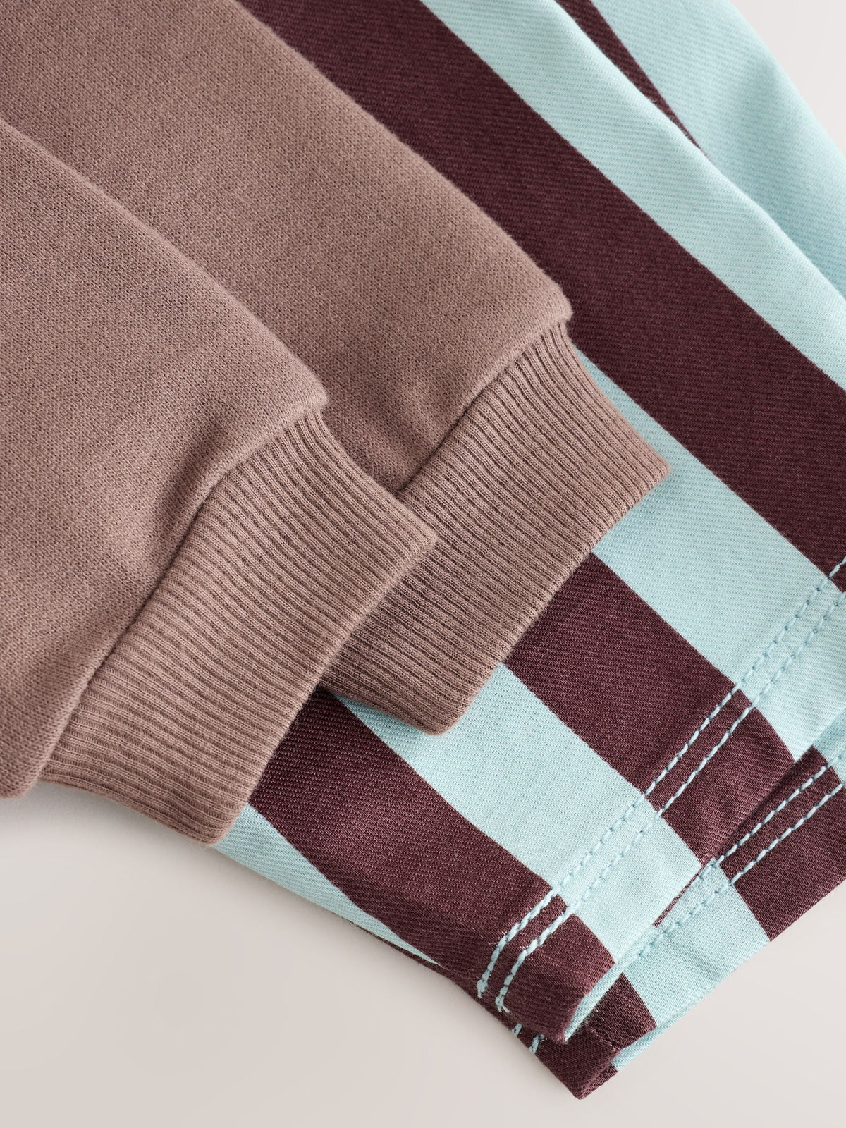 Brown/Blue Sweat Top and Trousers Baby Set (0mths-2yrs)