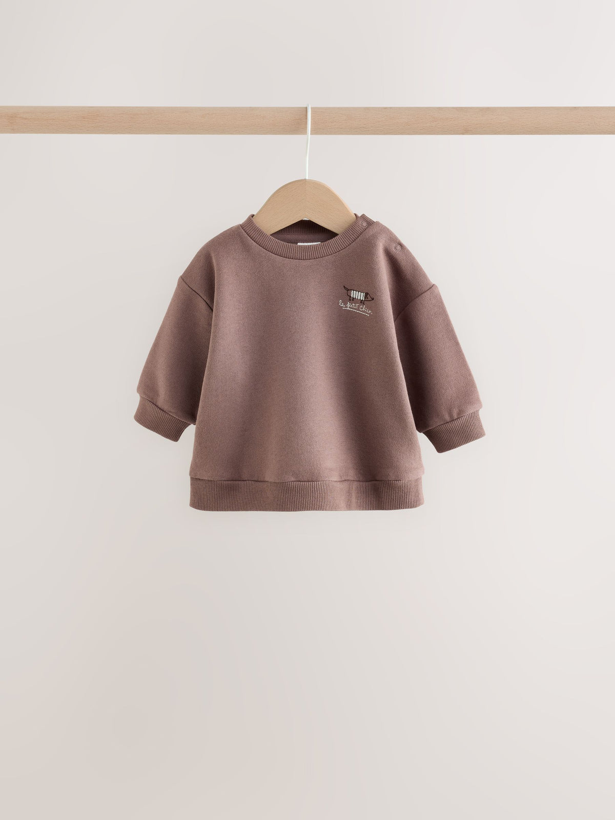 Brown/Blue Sweat Top and Trousers Baby Set (0mths-2yrs)