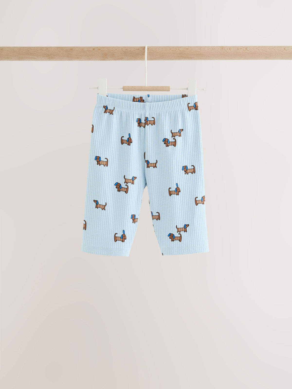 Blue Dog Print Baby Top and Wide Leg Leggings Set 6 Piece (0mths-2yrs)