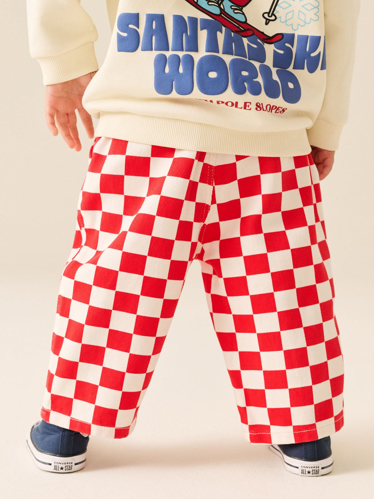 Red Pull On Wide Trousers (3mths-7yrs)