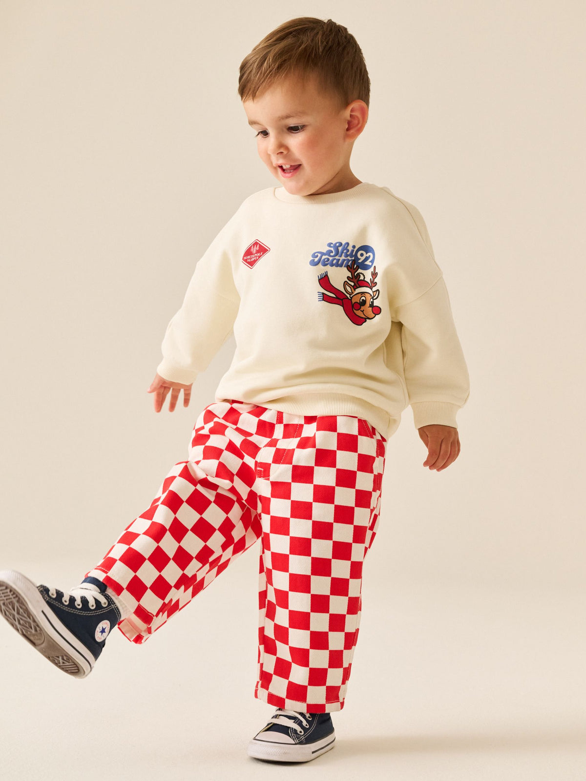 Red Pull On Wide Trousers (3mths-7yrs)
