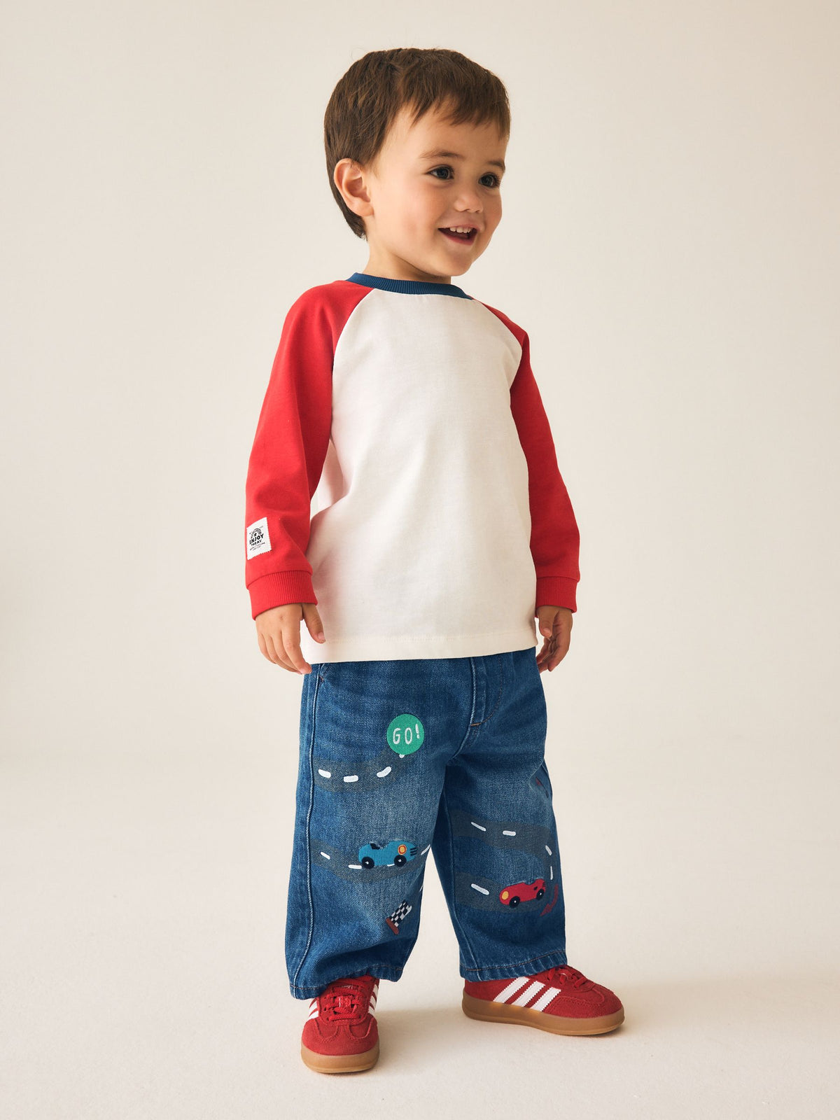 Mid Blue Denim Car Wide Fit Jeans (3mths-7yrs)