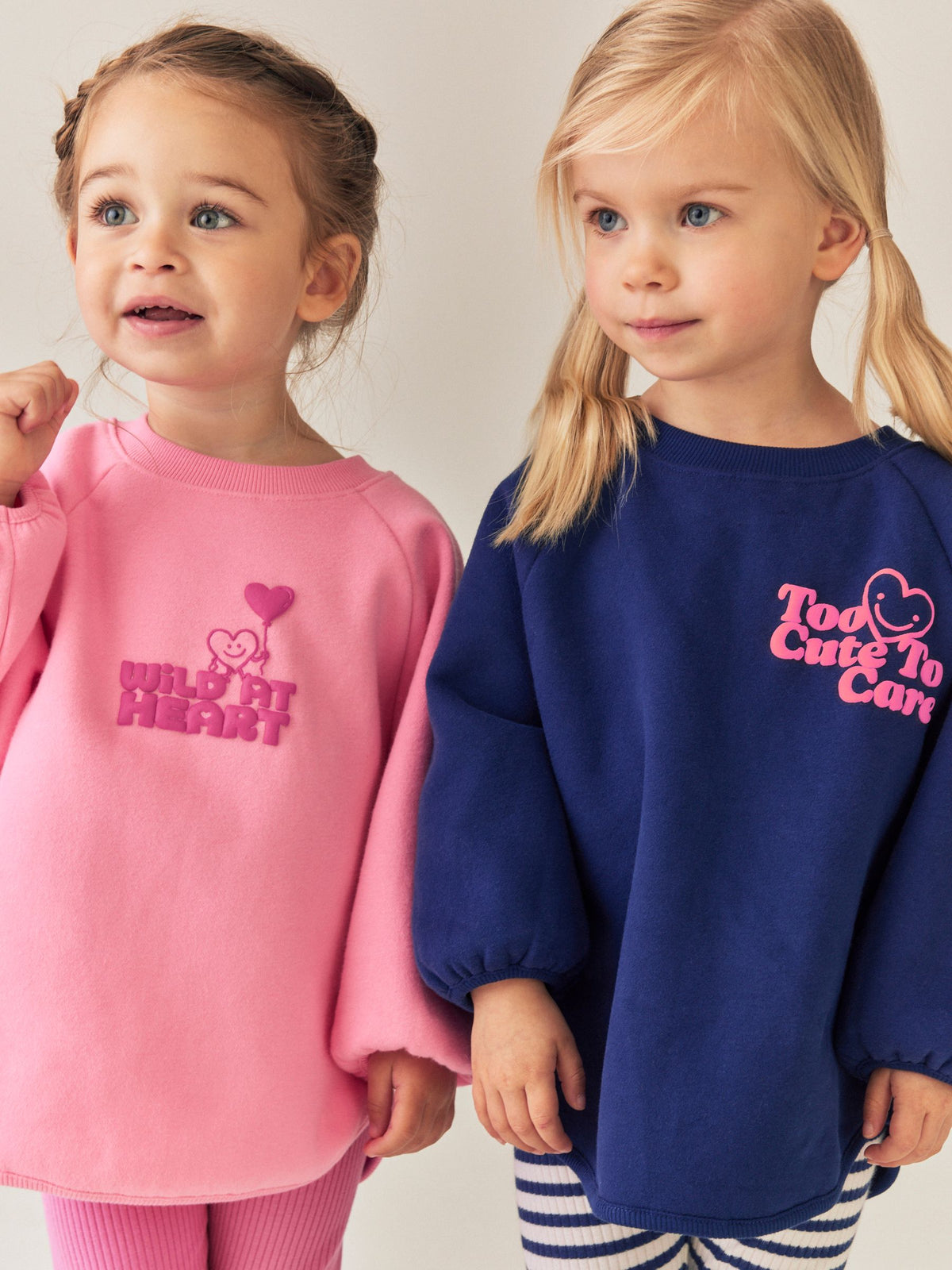 Navy/Pink Sweatshirt and Leggings Set 2 Pack (3mths-7yrs)