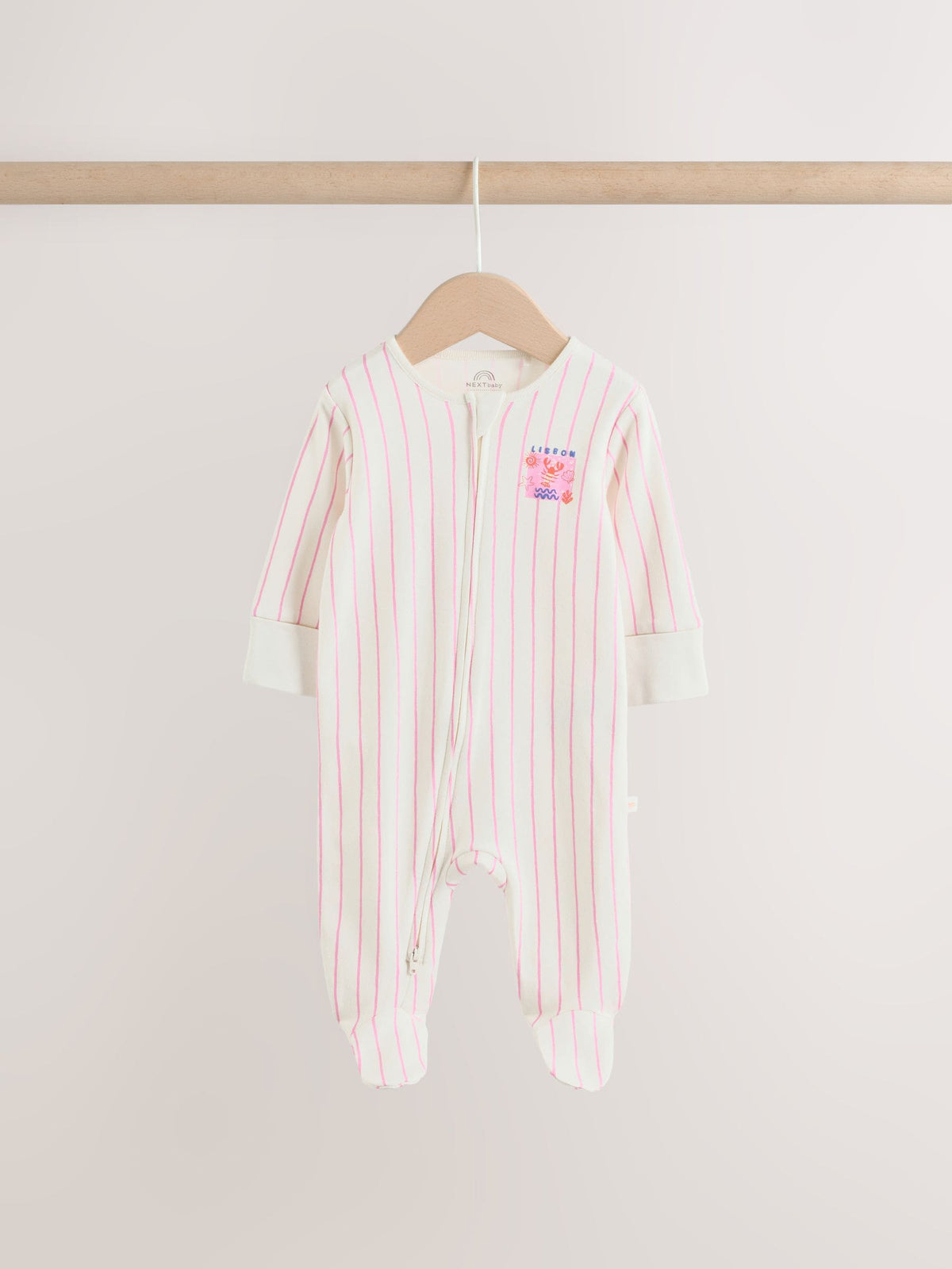 Red/Pink Baby Sleepsuits 3 Pack (0mths-3yrs)
