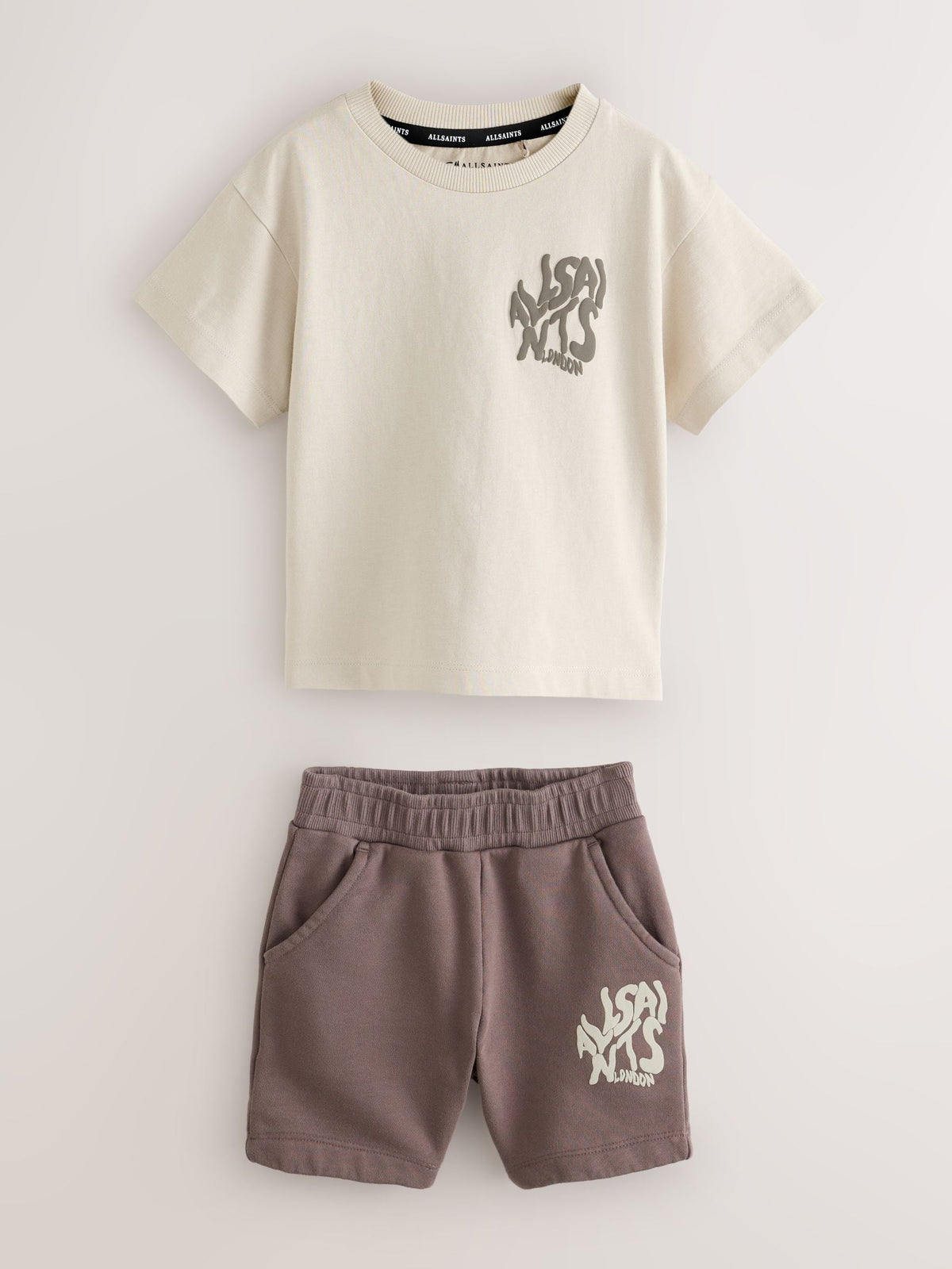 smALLSAINTS Neutral Orlando T-Shirt and Shorts Younger Set