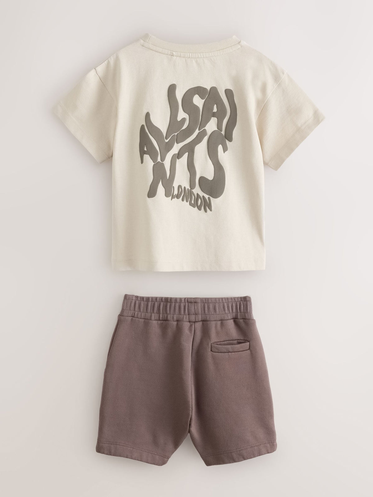 smALLSAINTS Neutral Orlando T-Shirt and Shorts Younger Set