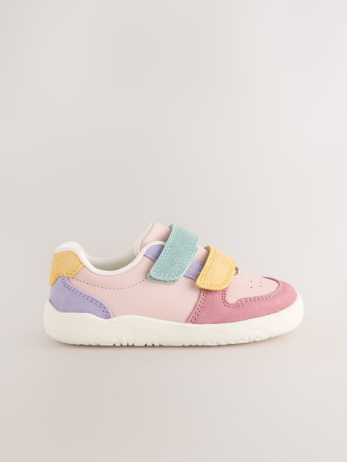 Multi Barefoot Leather Touch Fastening Trainers