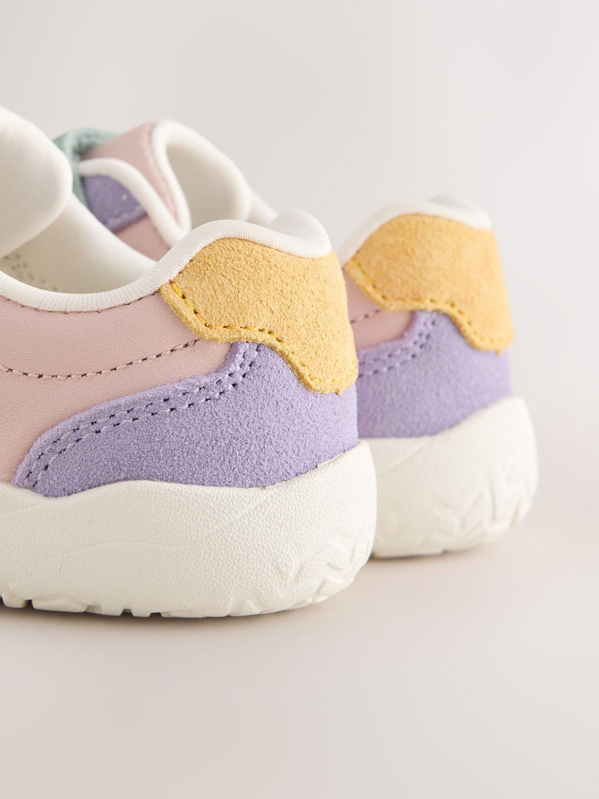 Multi Barefoot Leather Touch Fastening Trainers