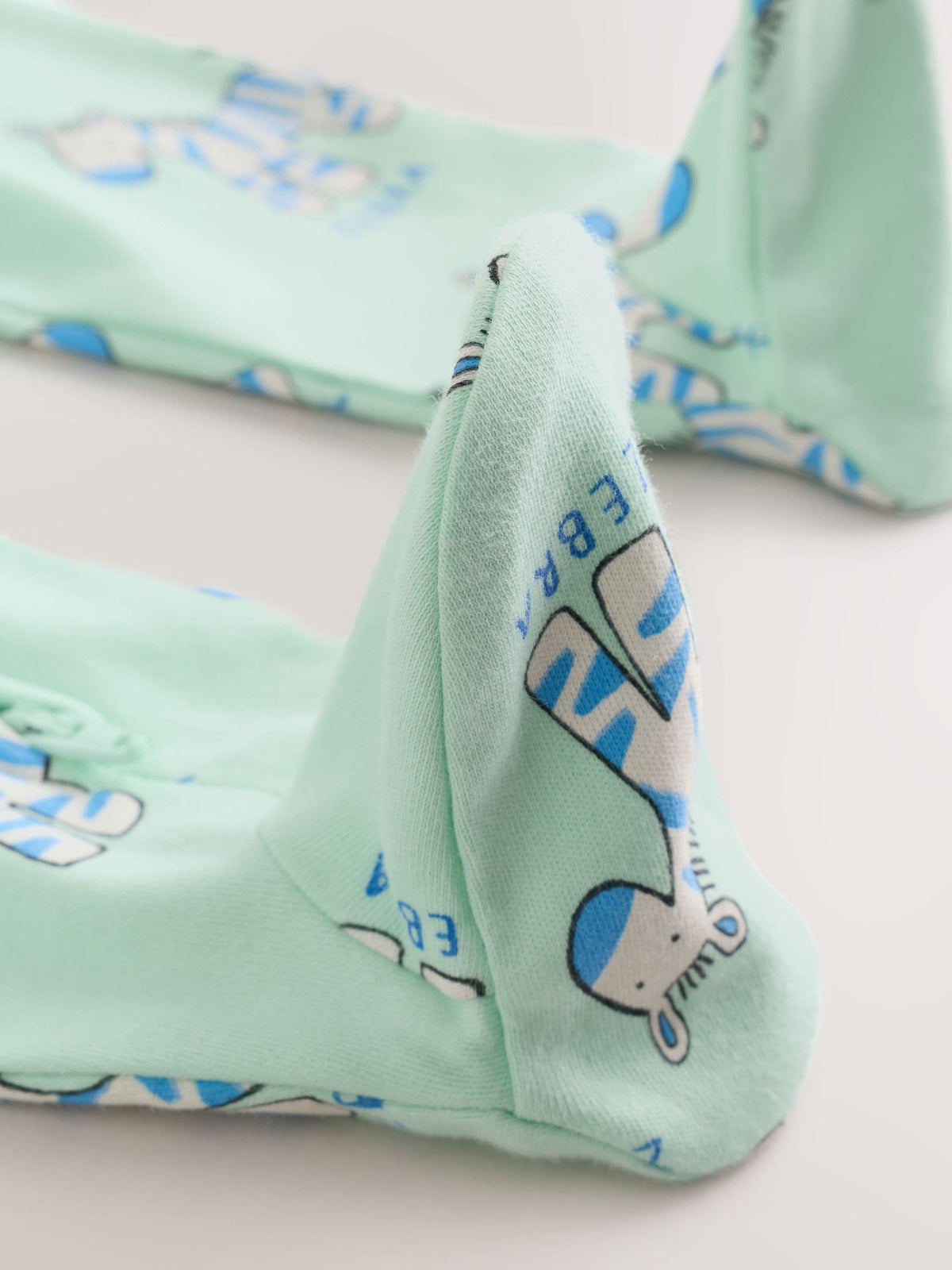 Blue Animal Two Way Zip Baby Sleepsuits 5 Pack (0-2yrs)