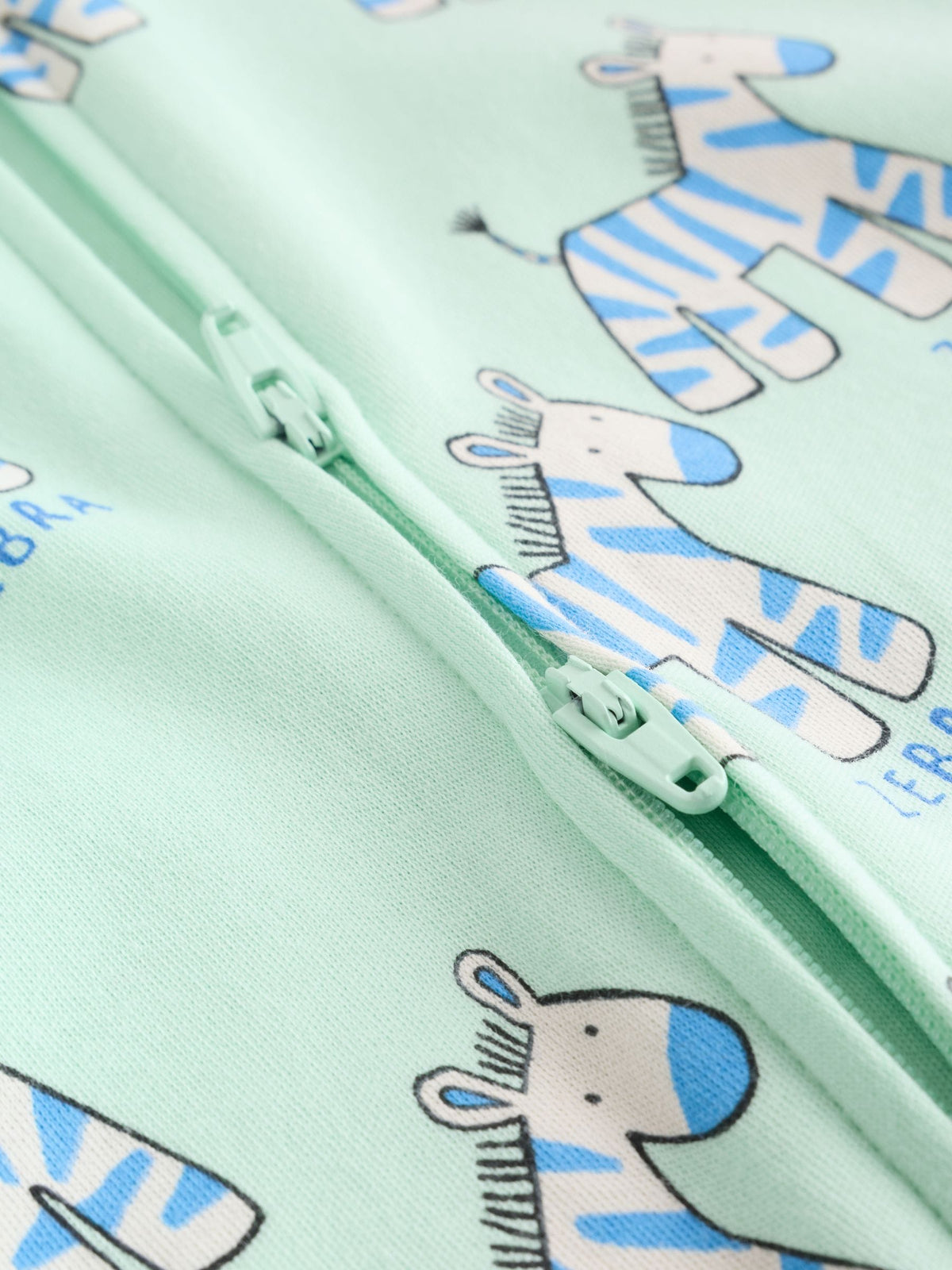 Blue Animal Two Way Zip Baby Sleepsuits 5 Pack (0-2yrs)