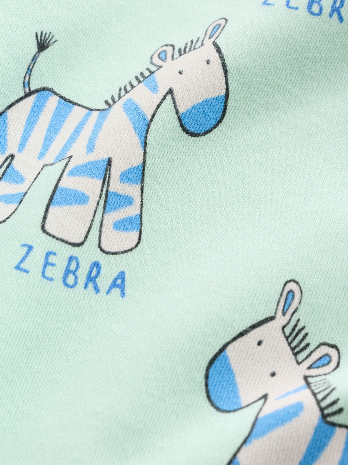 Blue Animal Two Way Zip Baby Sleepsuits 5 Pack (0-2yrs)