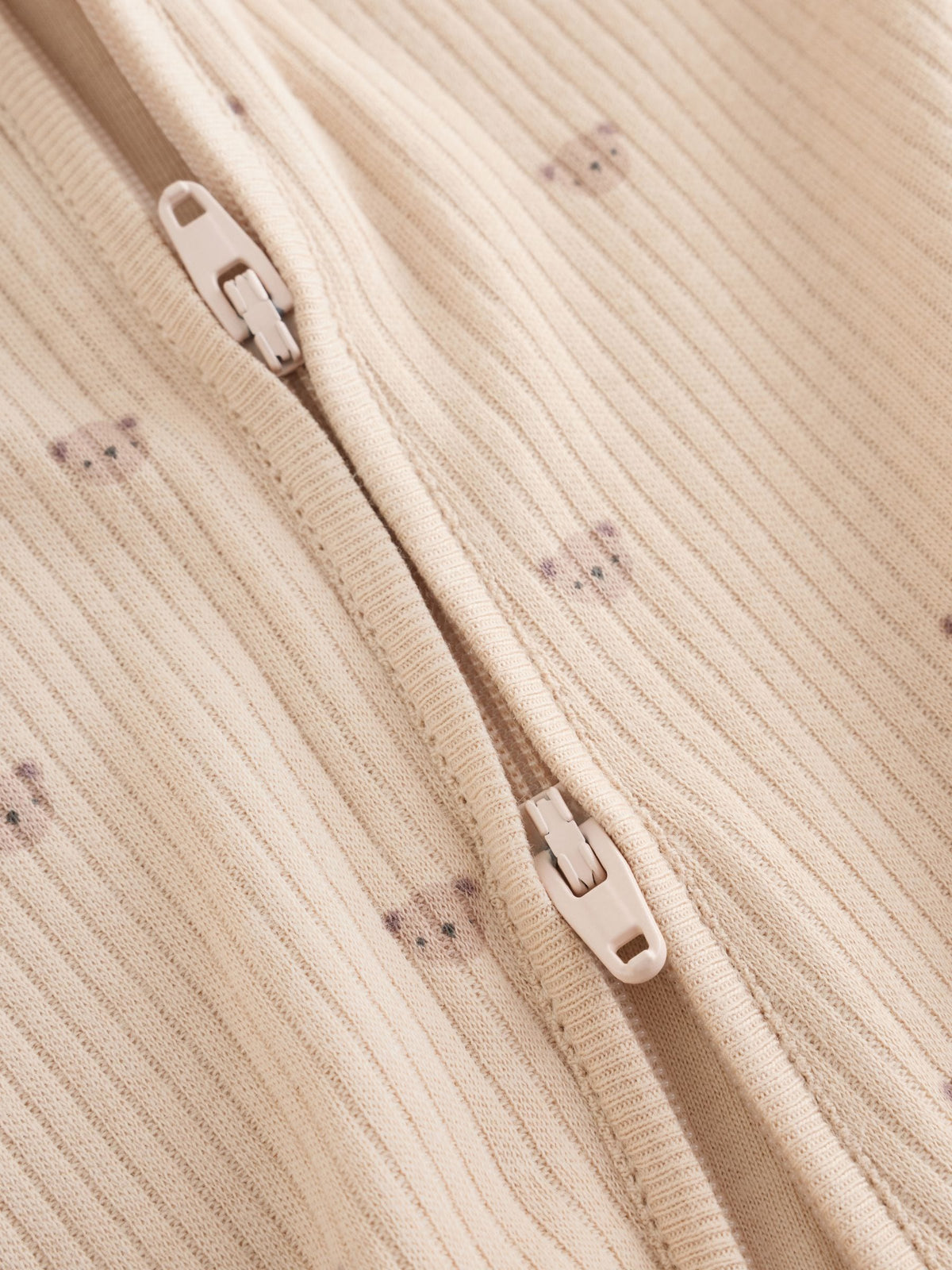 Neutral Brown Bear Two Way Zip Baby Sleepsuits 4 Pack (0mths-2yrs)