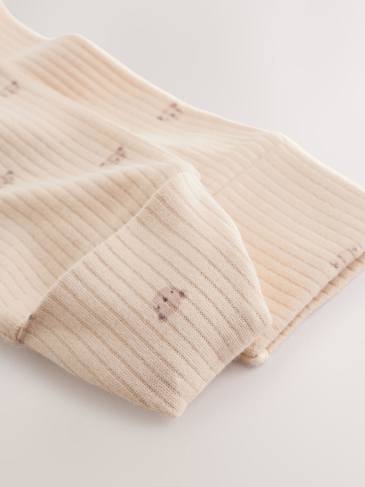 Neutral Brown Bear Two Way Zip Baby Sleepsuits 4 Pack (0mths-2yrs)