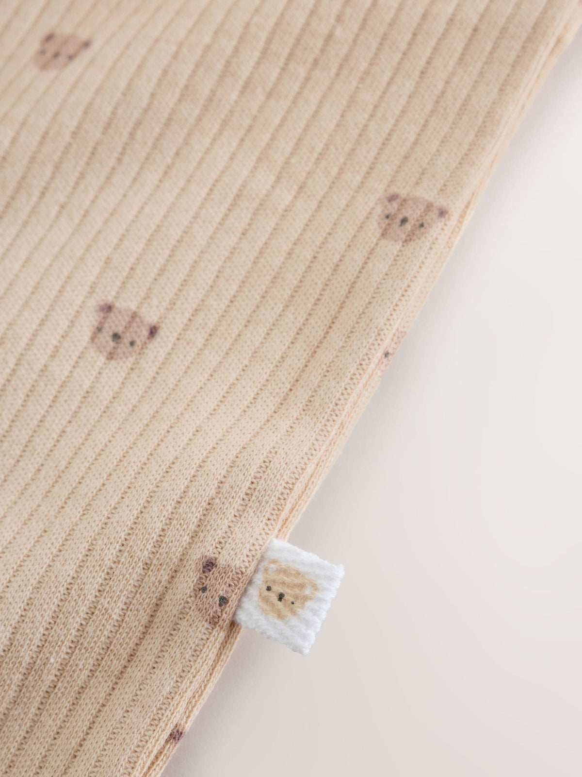 Neutral Brown Bear Two Way Zip Baby Sleepsuits 4 Pack (0mths-2yrs)