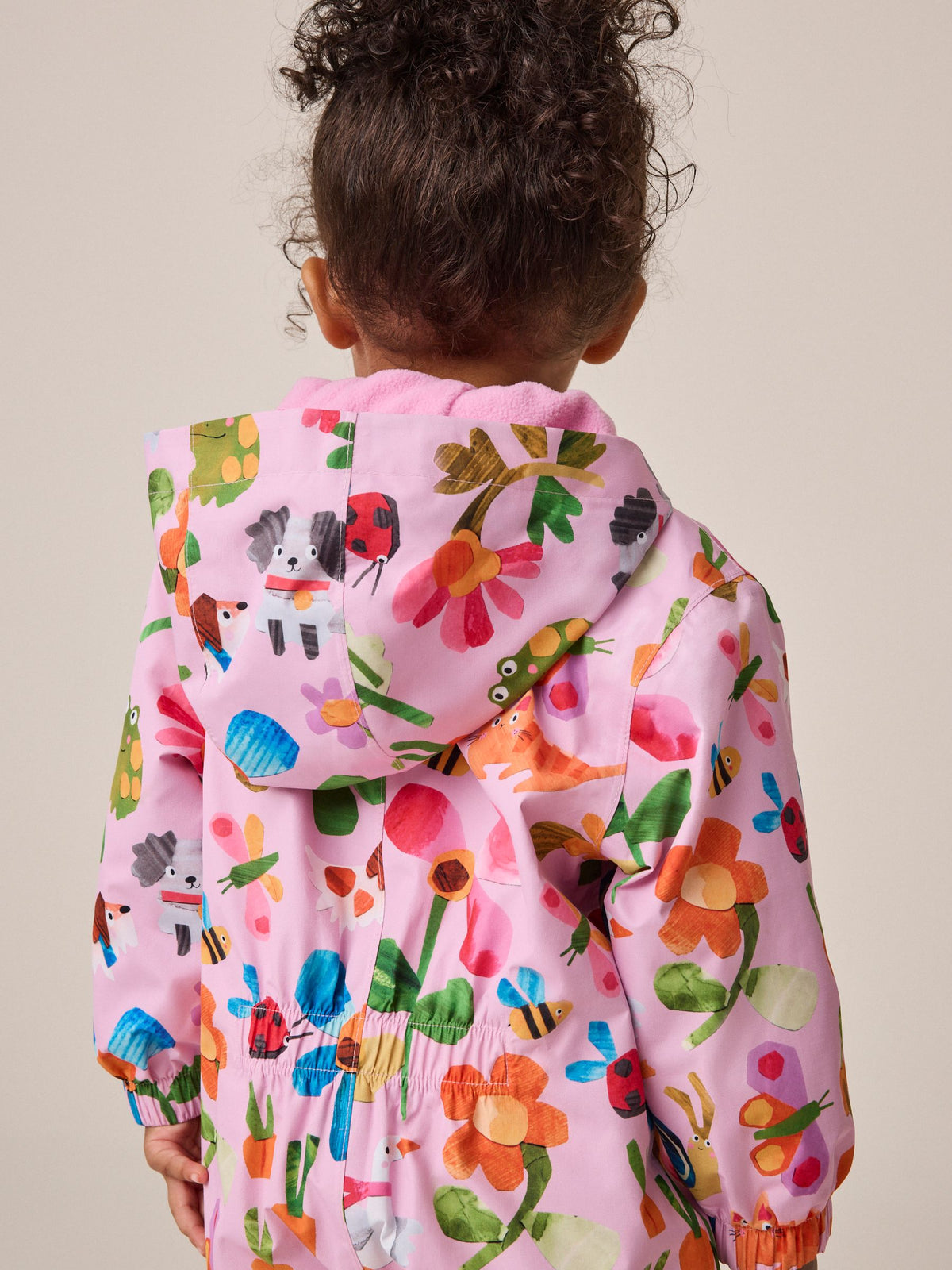 Pink Characters Waterproof Fleece Lined Puddlesuit (3mths-7yrs)