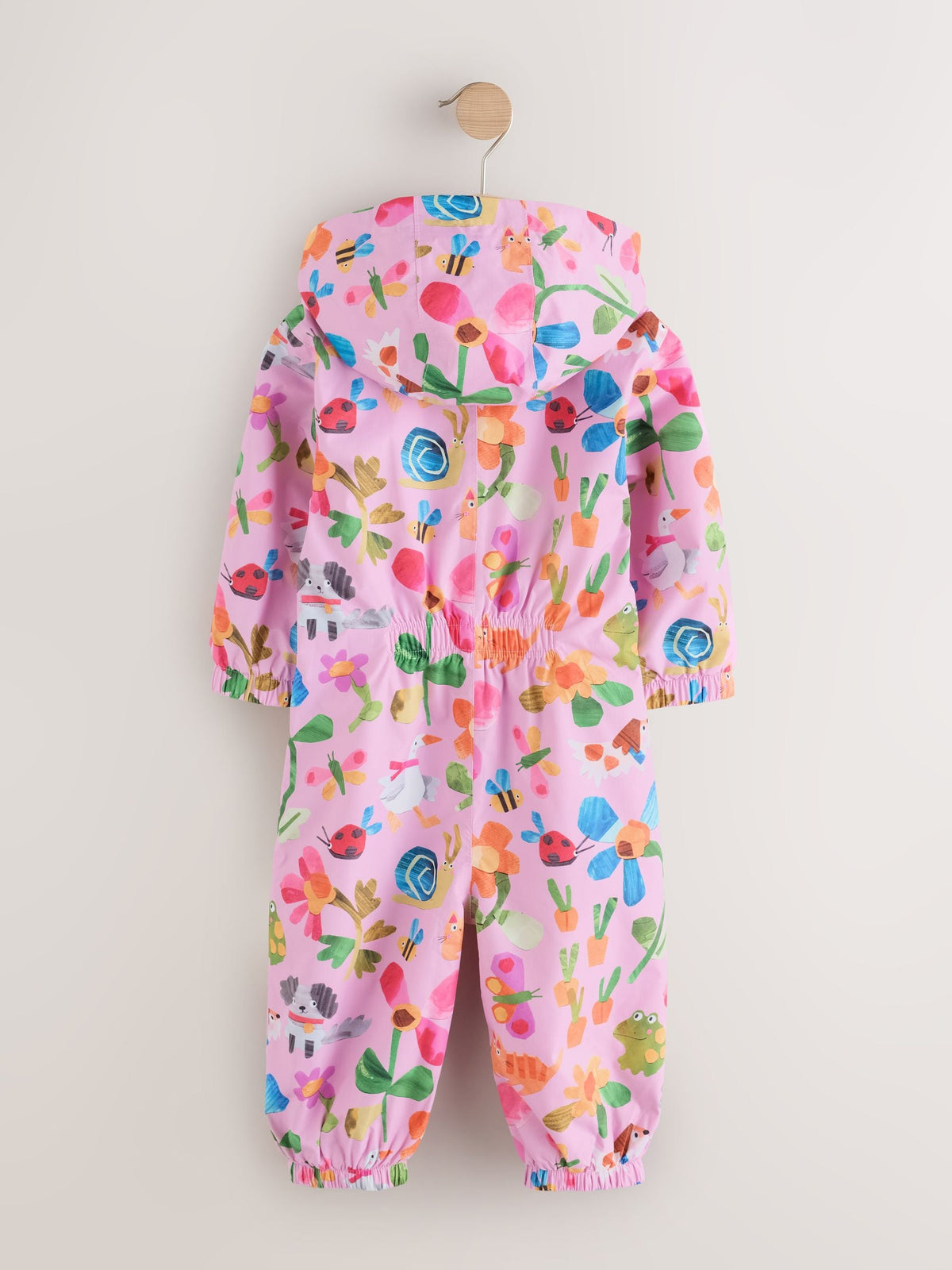 Pink Characters Waterproof Fleece Lined Puddlesuit (3mths-7yrs)