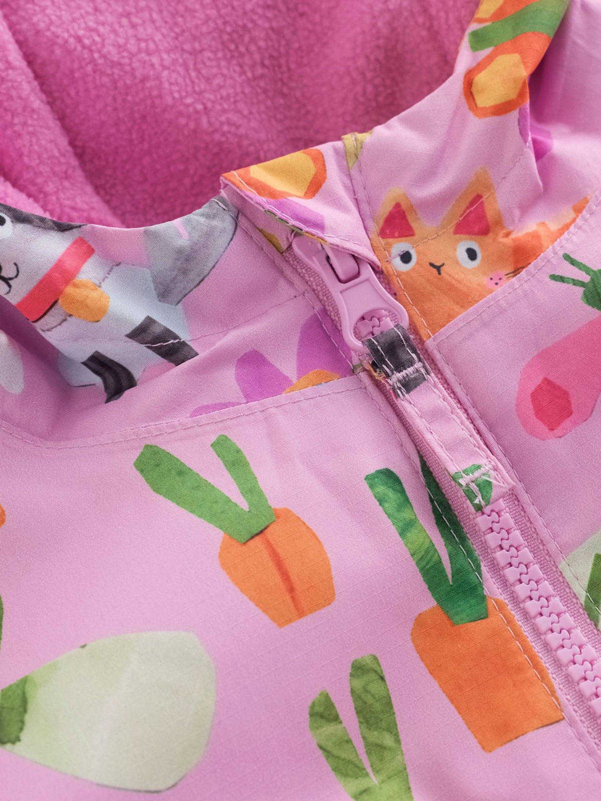 Pink Characters Waterproof Fleece Lined Puddlesuit (3mths-7yrs)