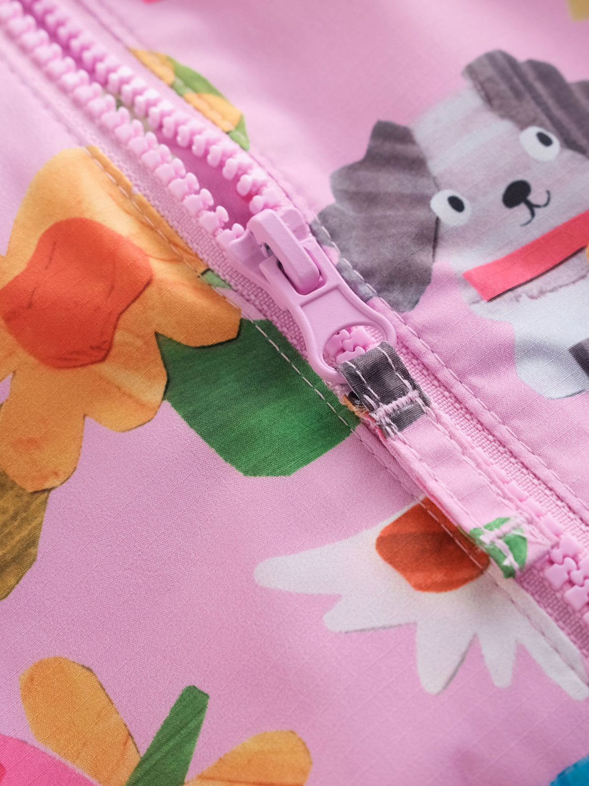 Pink Characters Waterproof Fleece Lined Puddlesuit (3mths-7yrs)