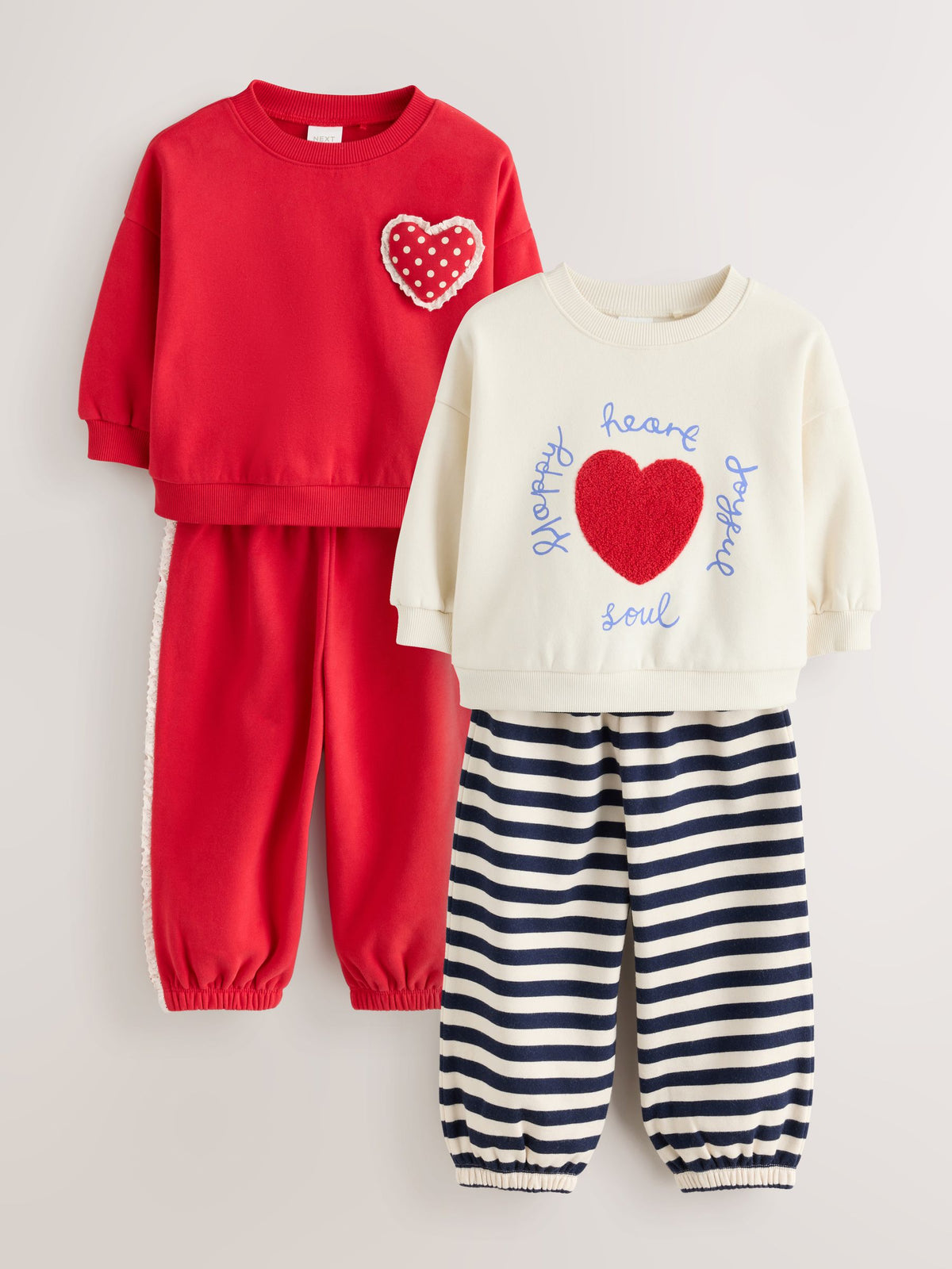 Red Sweatshirt and Barrel Trousers Set 2 Pack (3mths-7yrs)