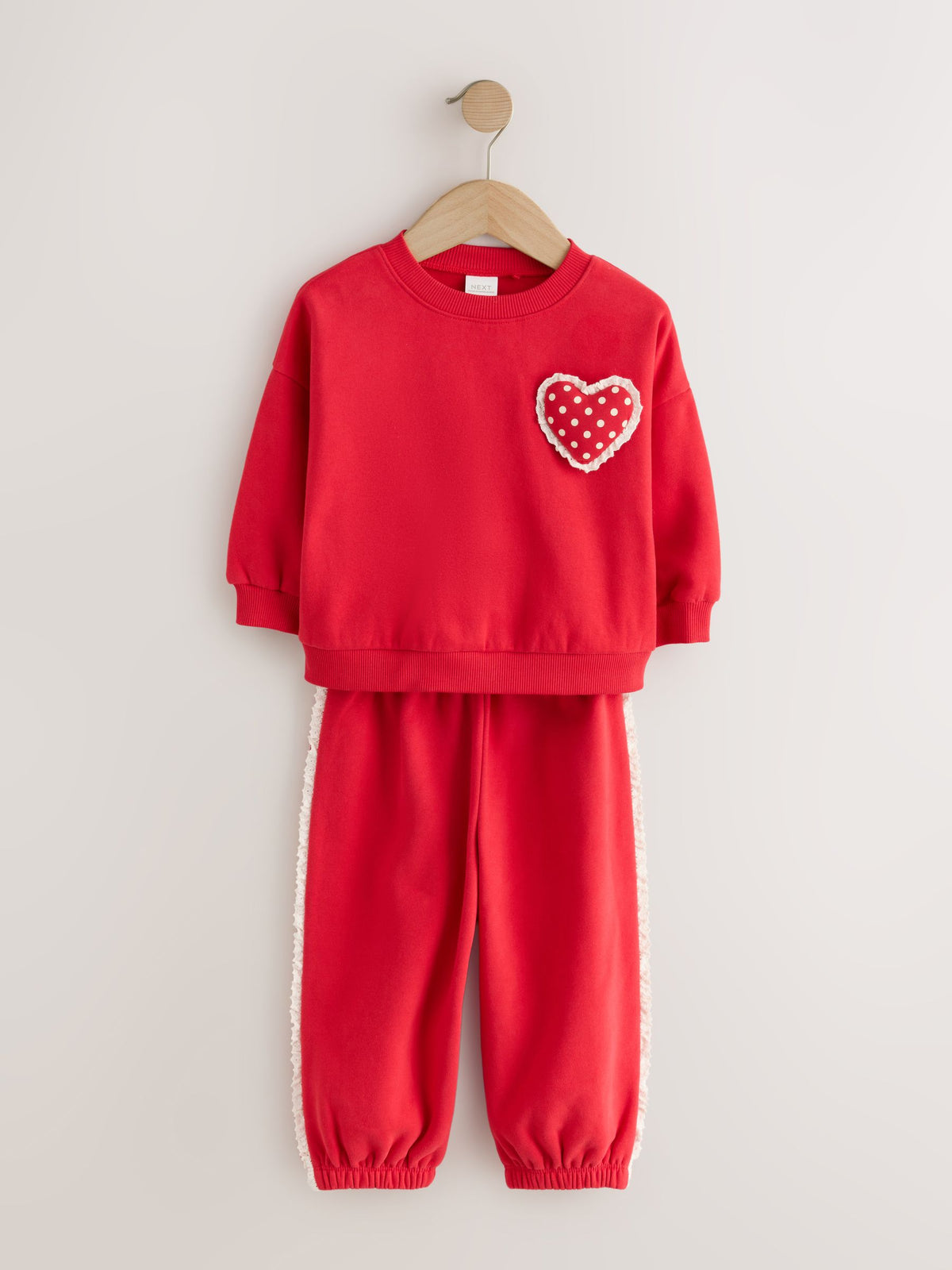 Red Sweatshirt and Barrel Trousers Set 2 Pack (3mths-7yrs)