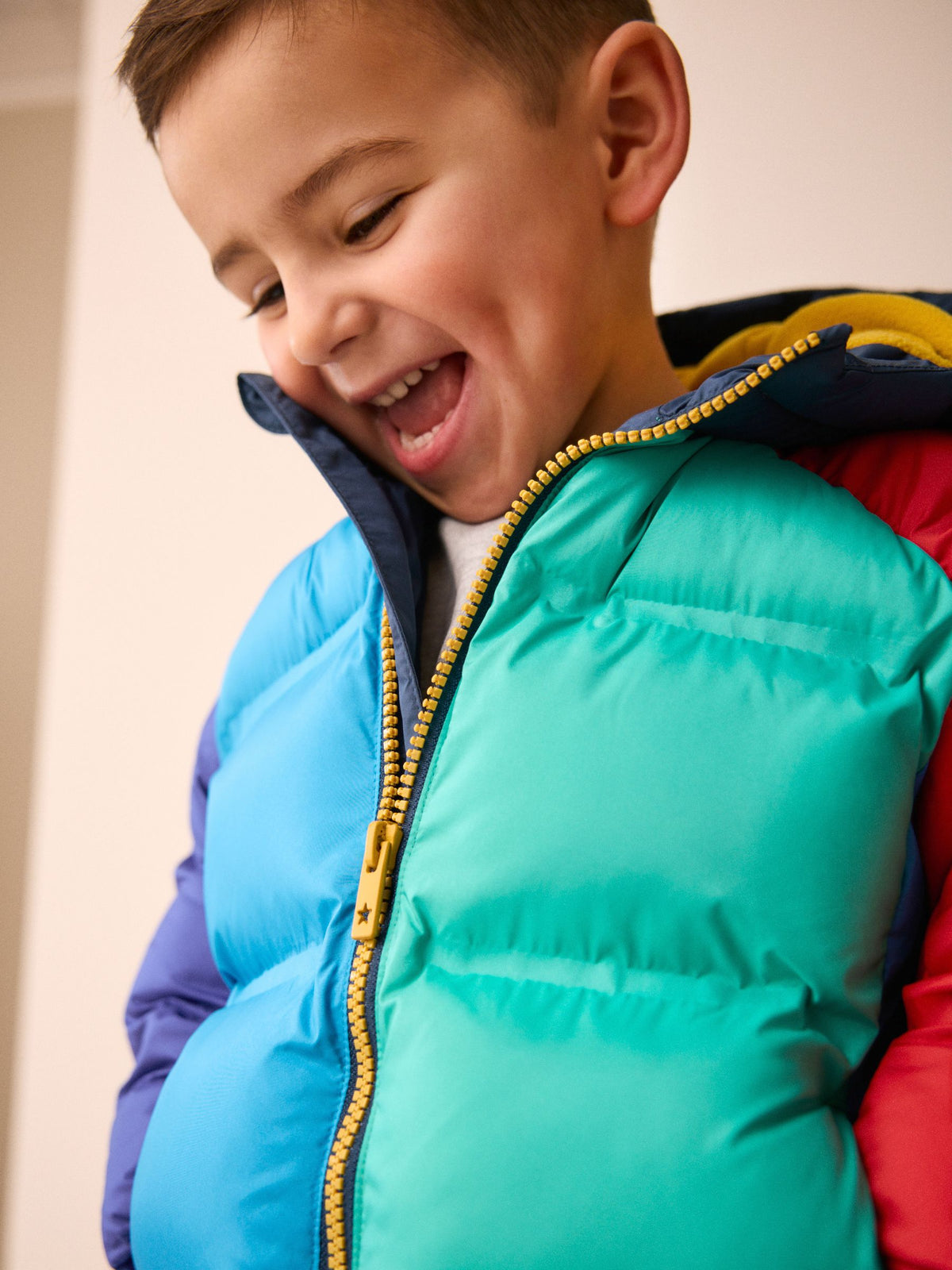 Bright Colour Block Padded Coat (3mths-7yrs)