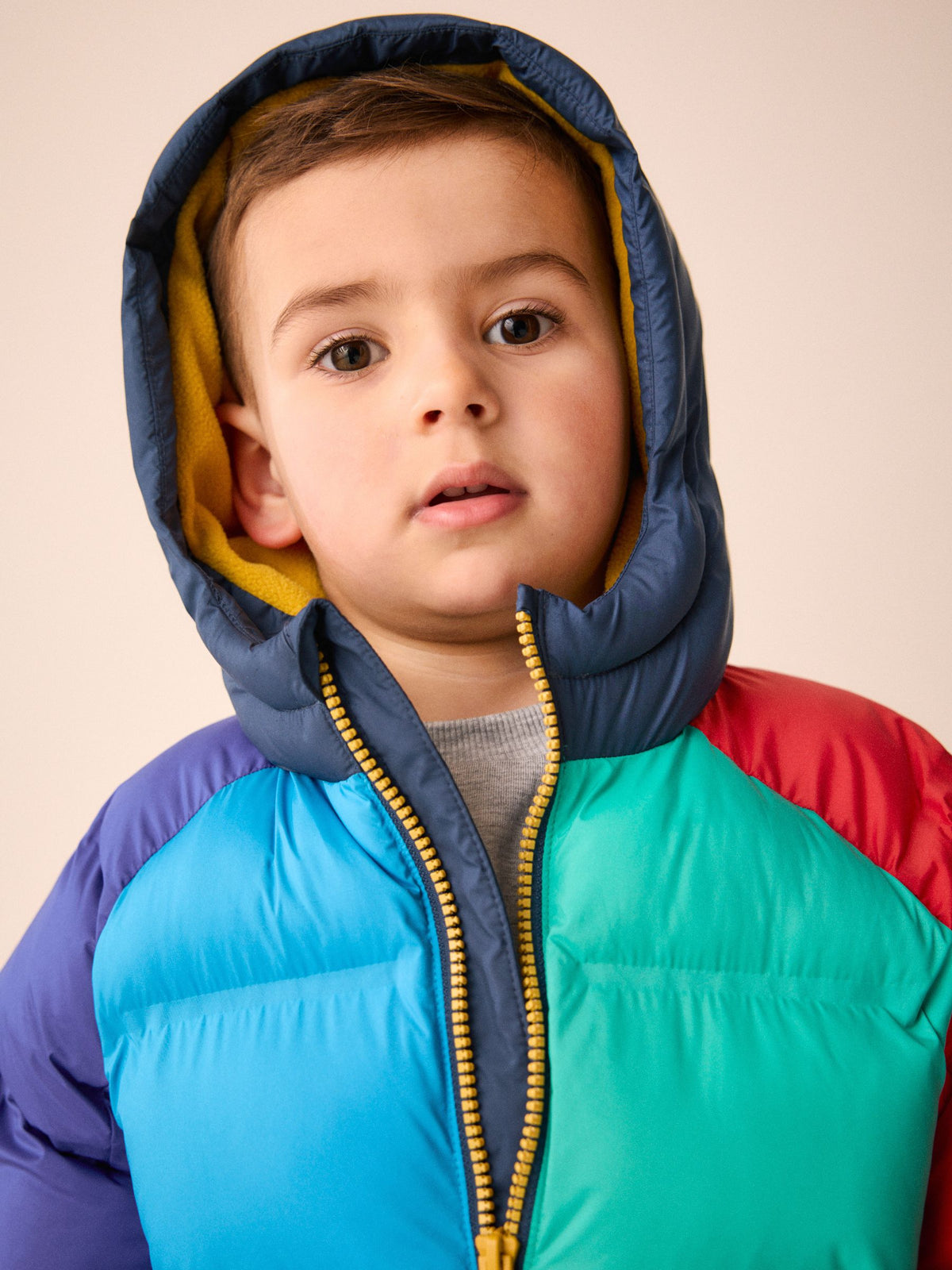 Bright Colour Block Padded Coat (3mths-7yrs)